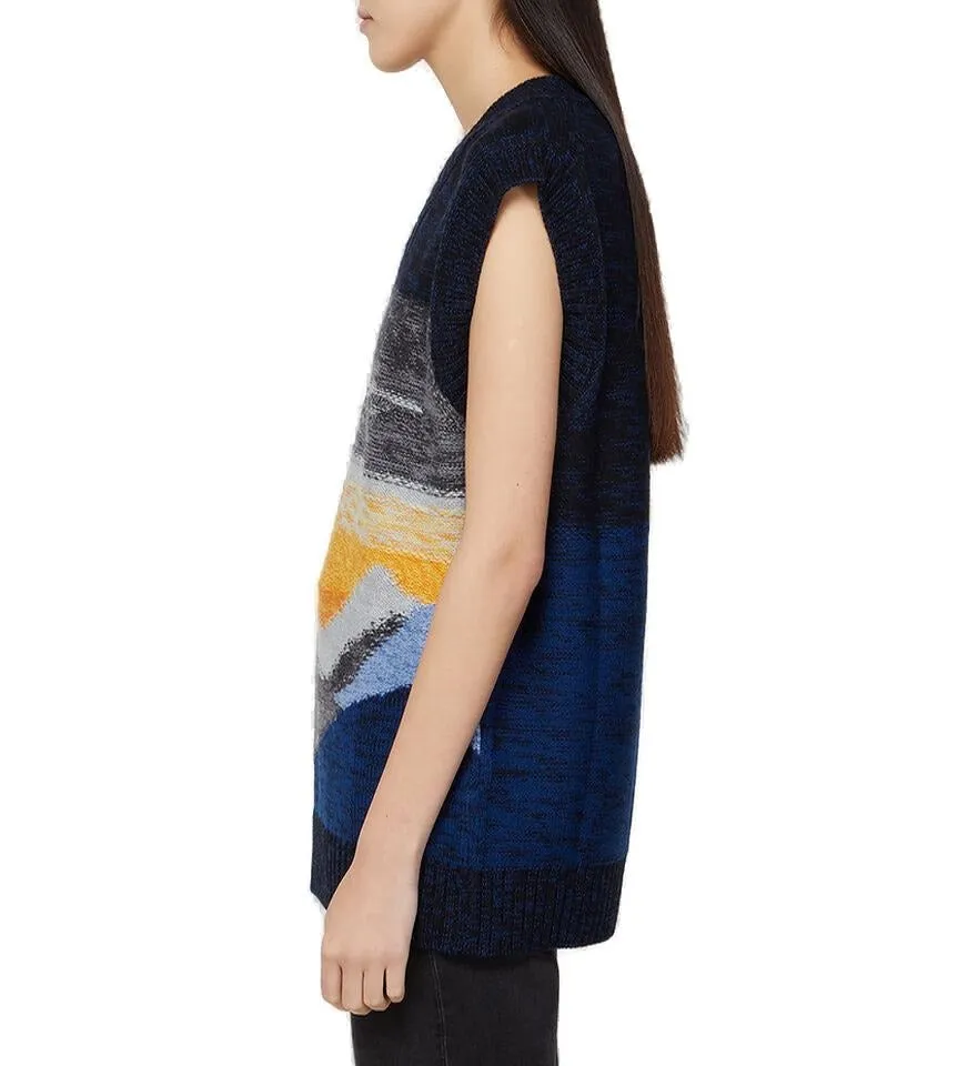 Acne Studios Landsape Knitted Intarsia Sweater Vest