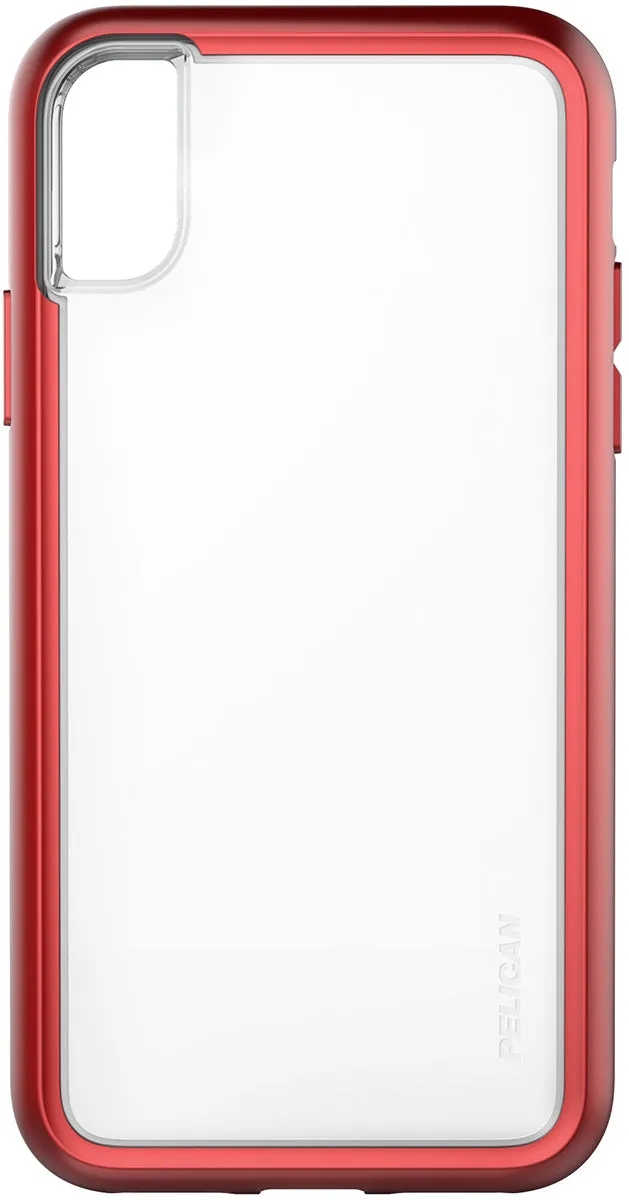 Adventurer Case for Apple iPhone X - Clear Metallic Red