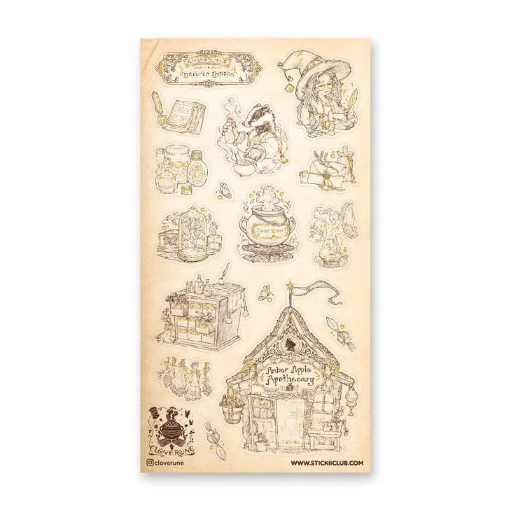 Amber Apple Apothecary Sticker Sheet