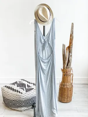 Ansel V-Neck Open Back Maxi Dress