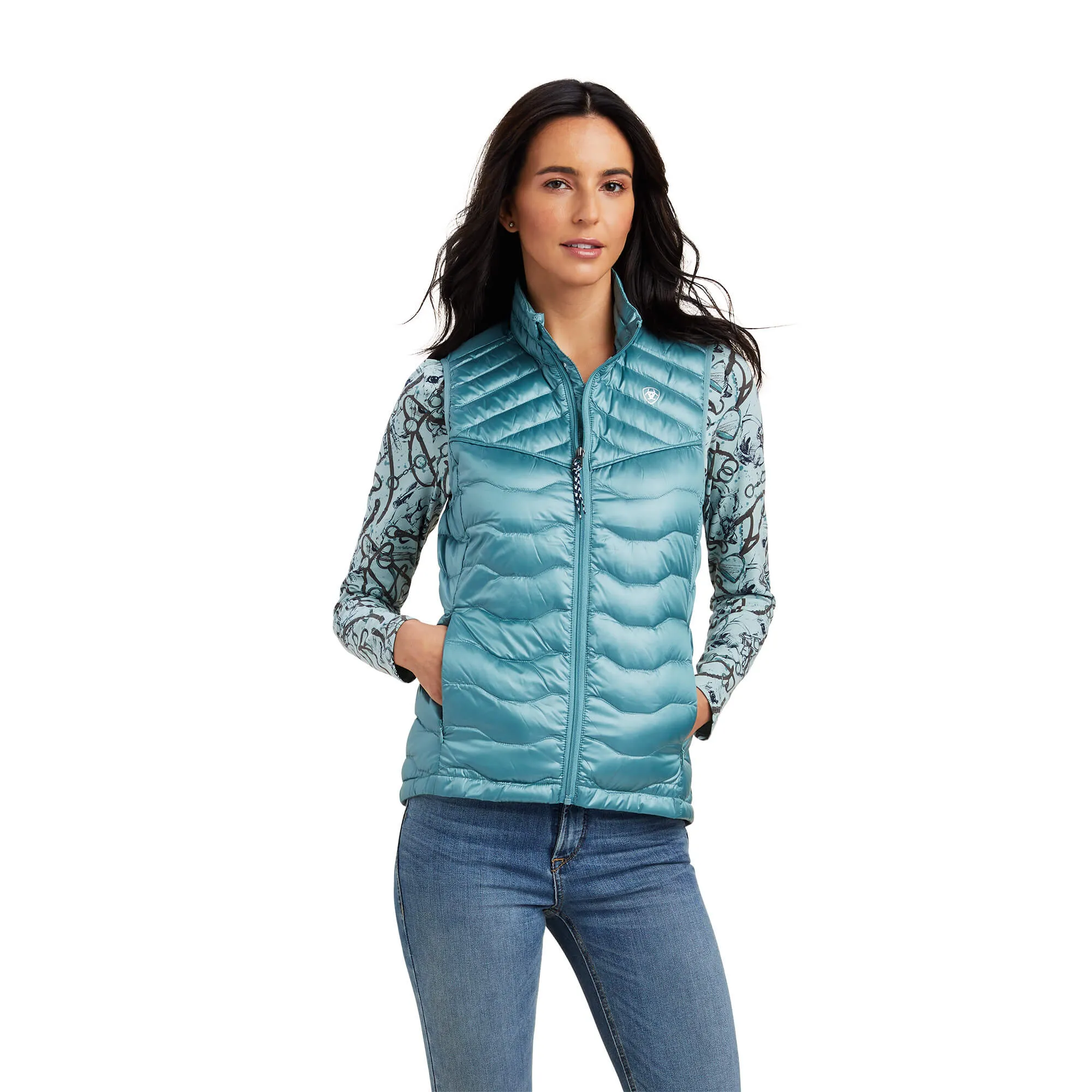 Ariat Women's Ideal Down Vest - Artic Blue