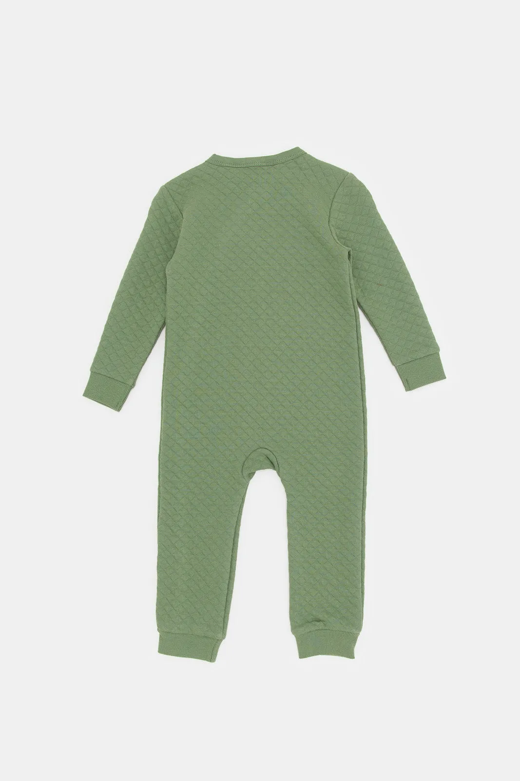 Babies Olive And Mint Romper Set (Pack Of 2)