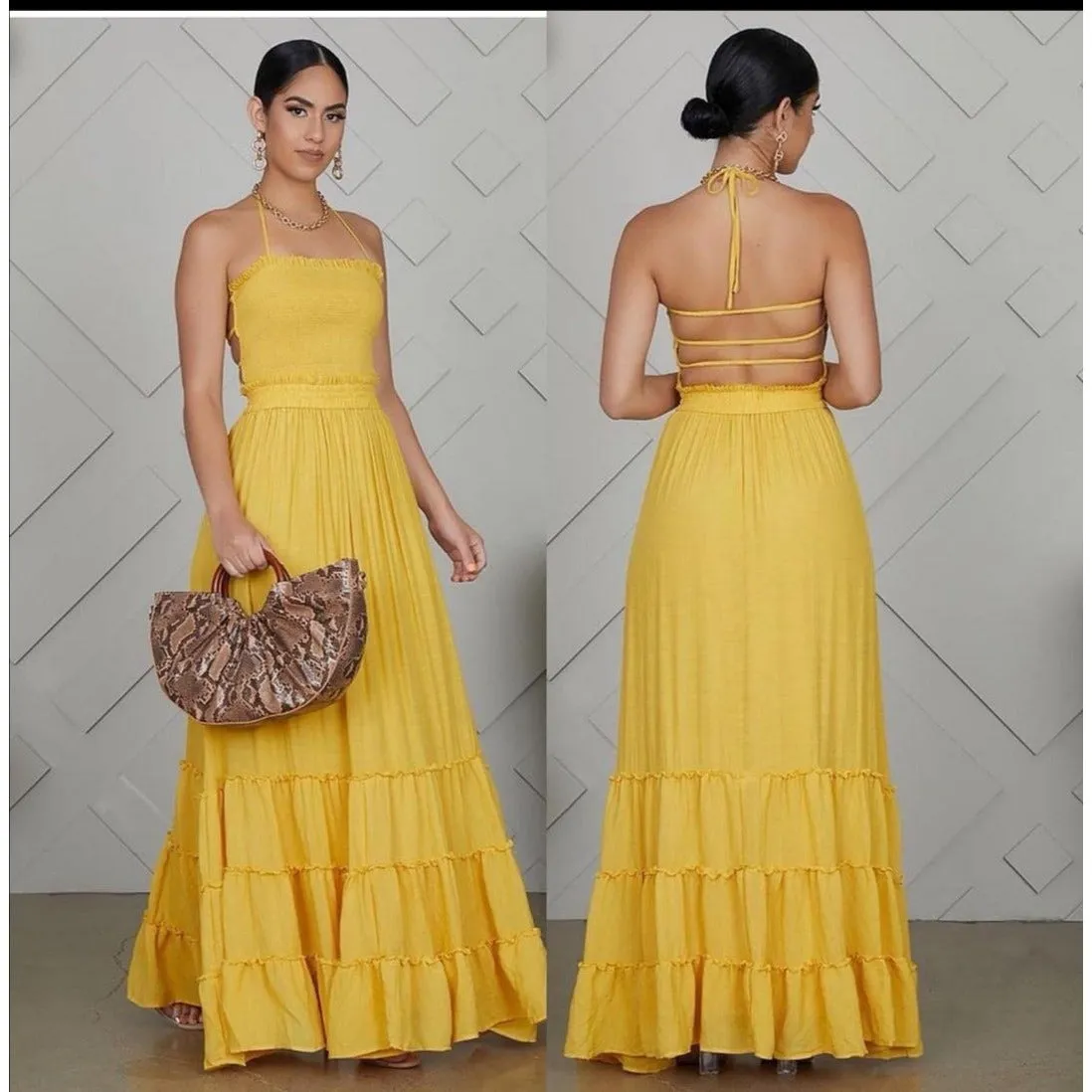 Backless Maxi Dress 