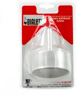 Bialetti Moka Funnel 9 Cup Silver