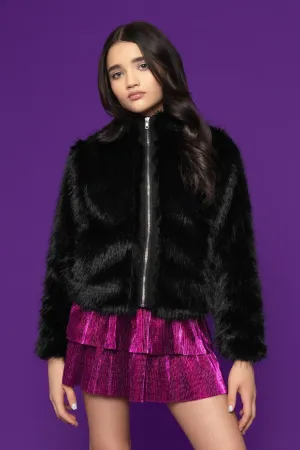 Black Lux Fur Jacket