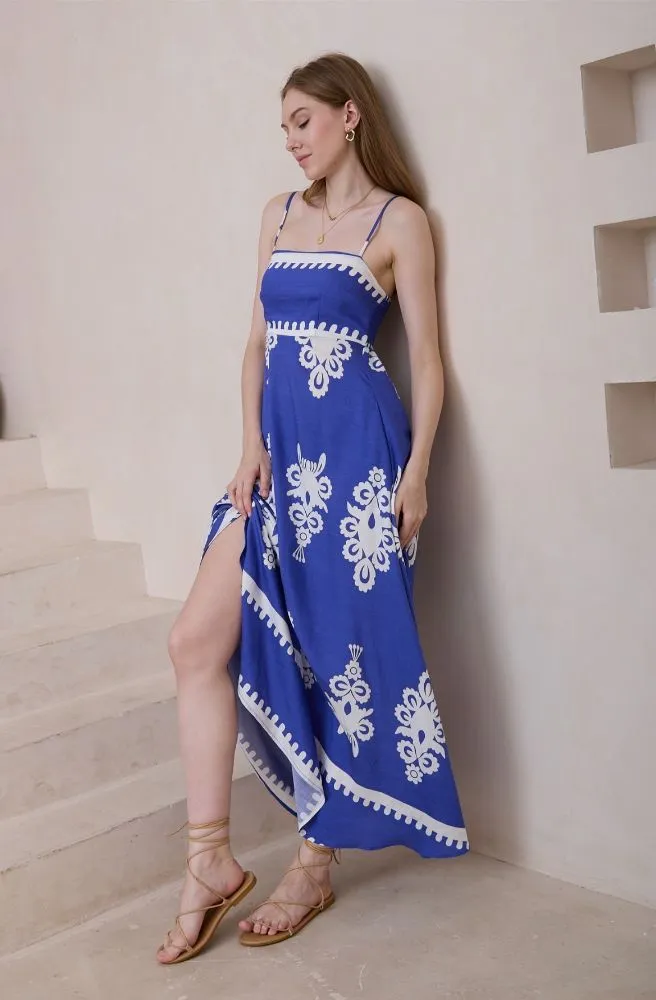 Blue Nero Maxi Dress