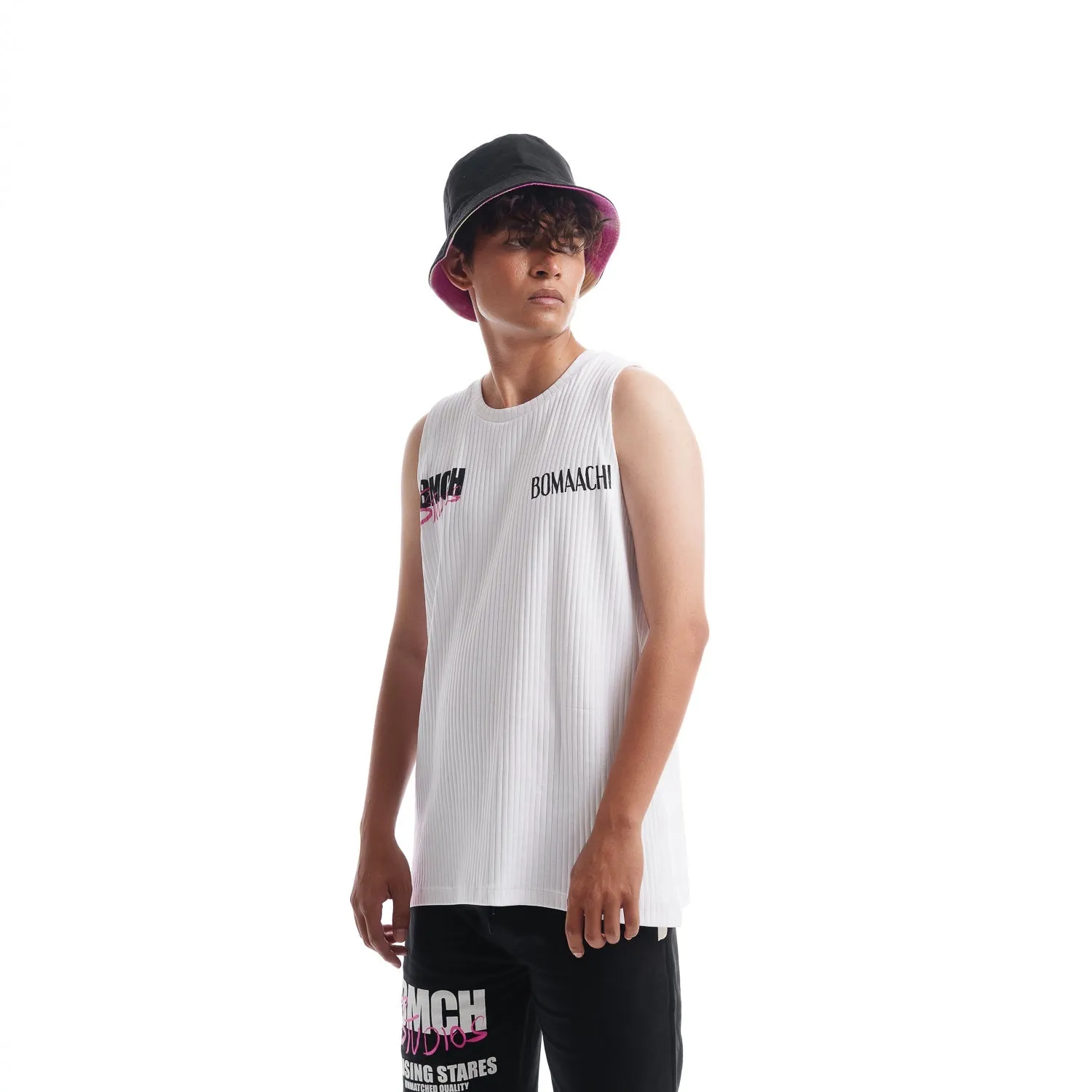 BMCH STUDIOS White Regular Fit Vest