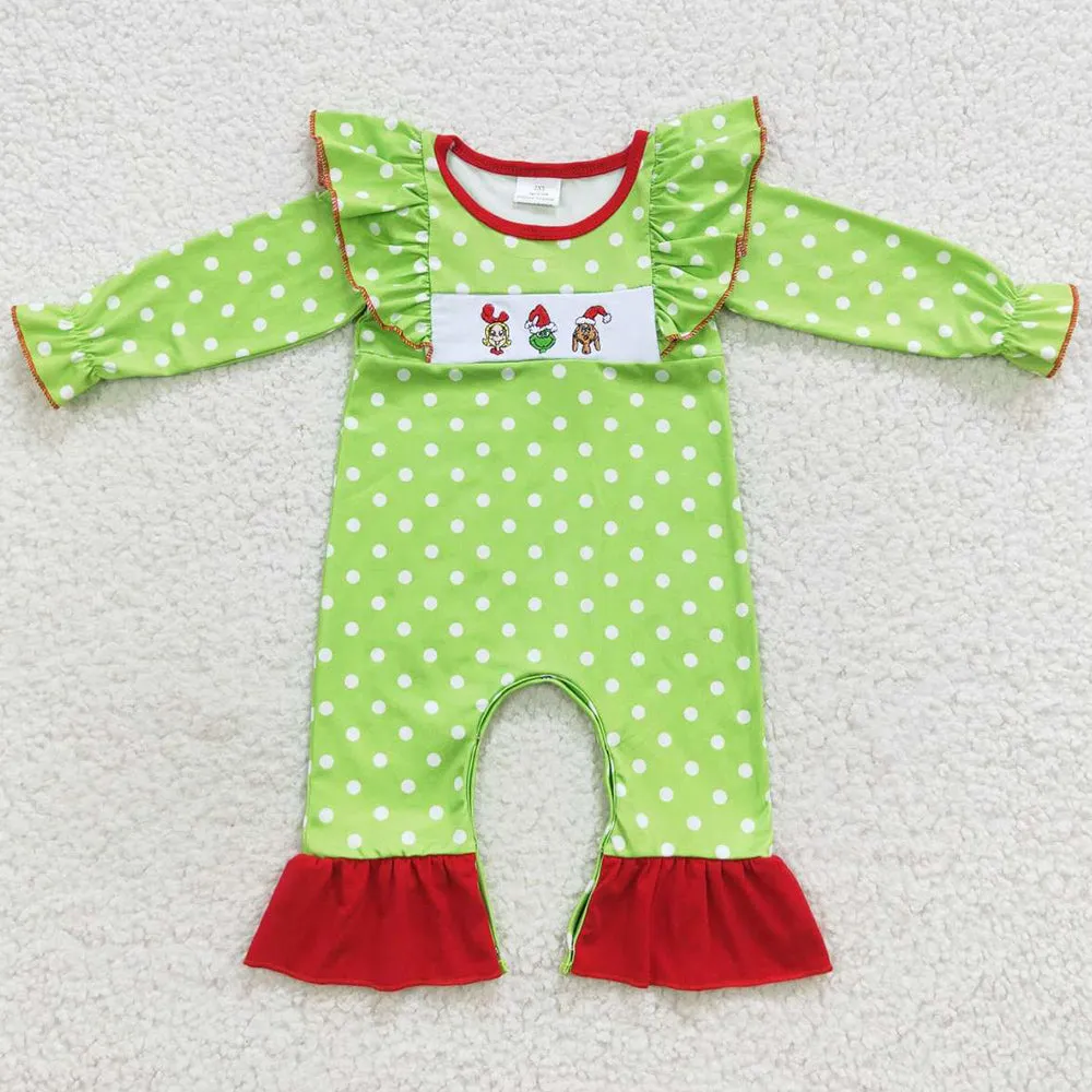 Christmas Baby Girls Romper Boutique Jumpsuit LR0388 LR0387