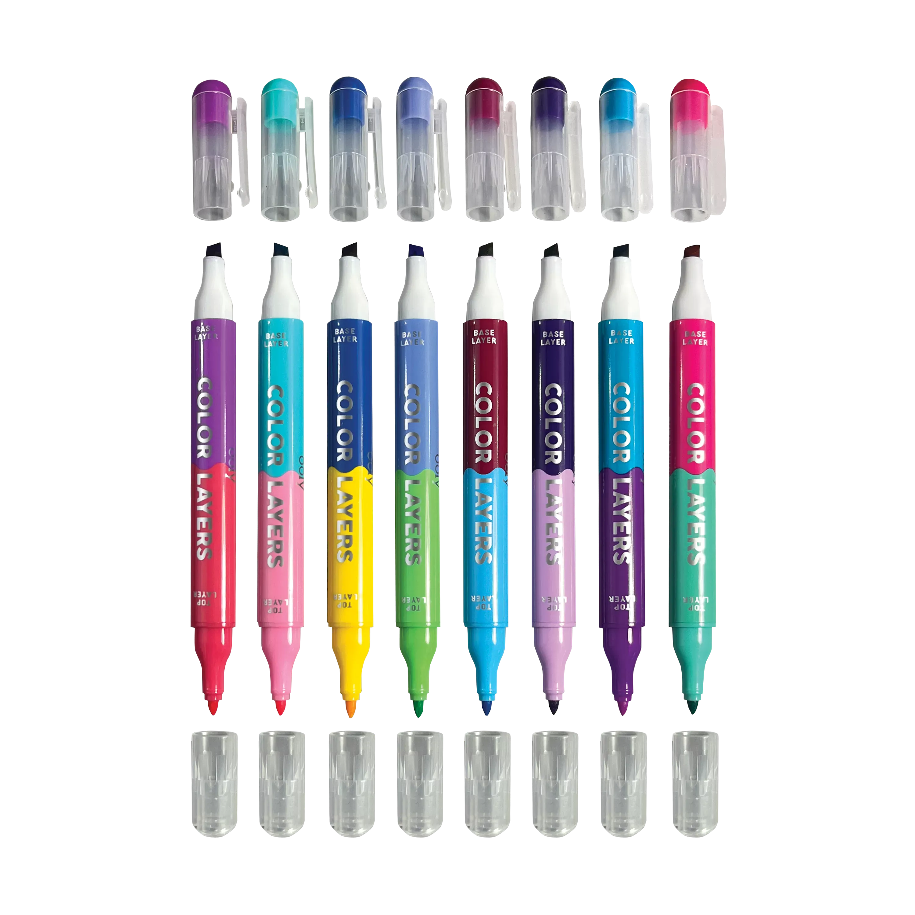 Color Layers Double Ended Layering Markers - Set of 8