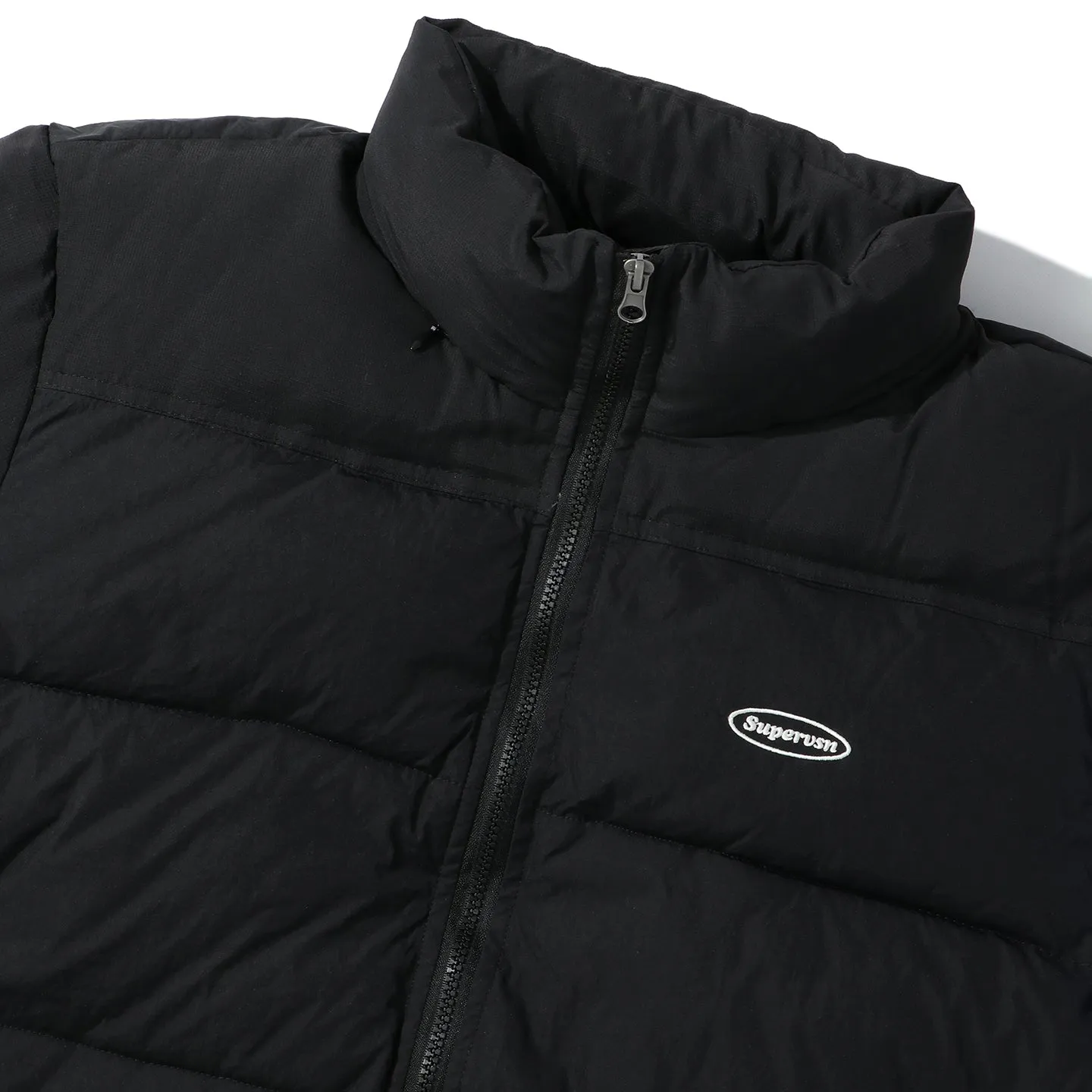 CONTRAST SLEEVE PUFFER JACKET