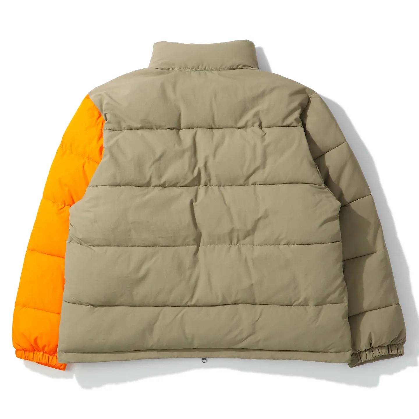 CONTRAST SLEEVE PUFFER JACKET