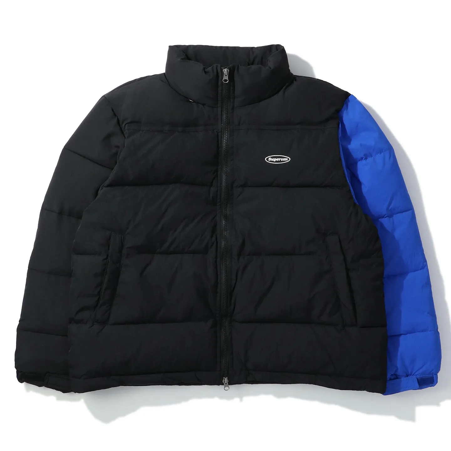 CONTRAST SLEEVE PUFFER JACKET