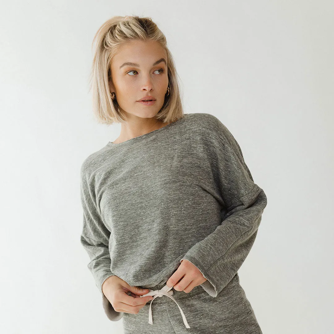 Cottage Pullover, Heather Grey