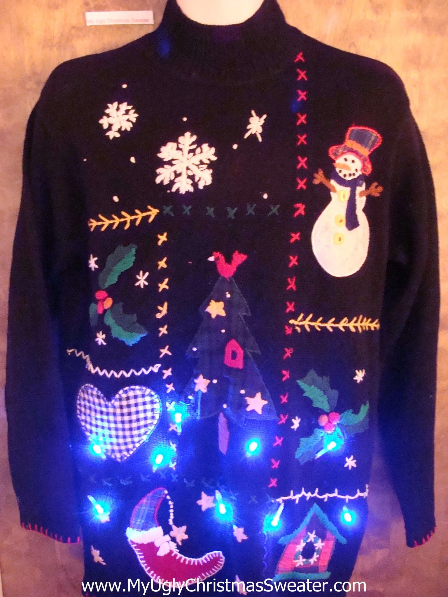 Crafty Mess of Fun Light Up Ugly Xmas Sweater