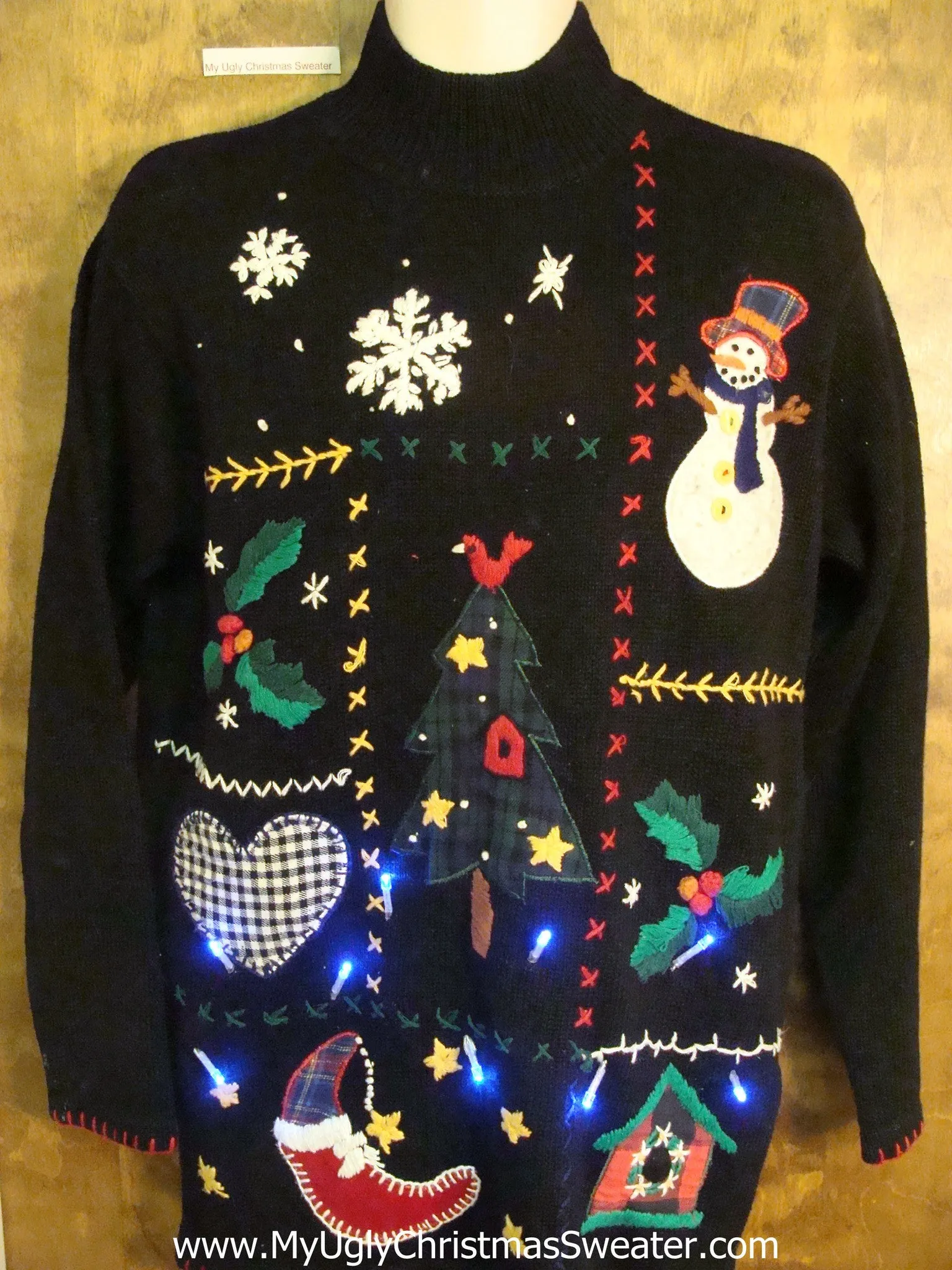 Crafty Mess of Fun Light Up Ugly Xmas Sweater