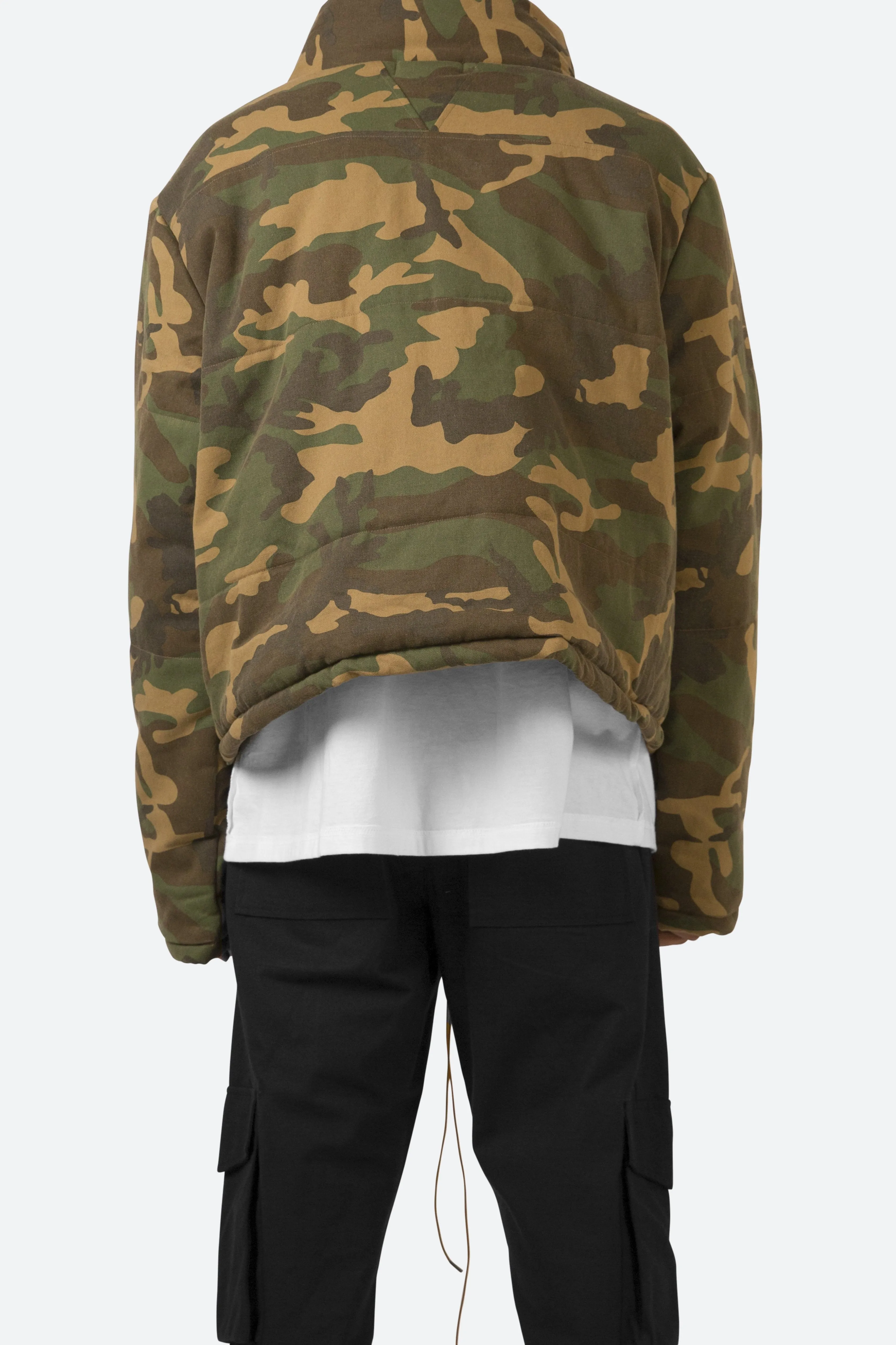 Cropped Puffer Jacket - Camo