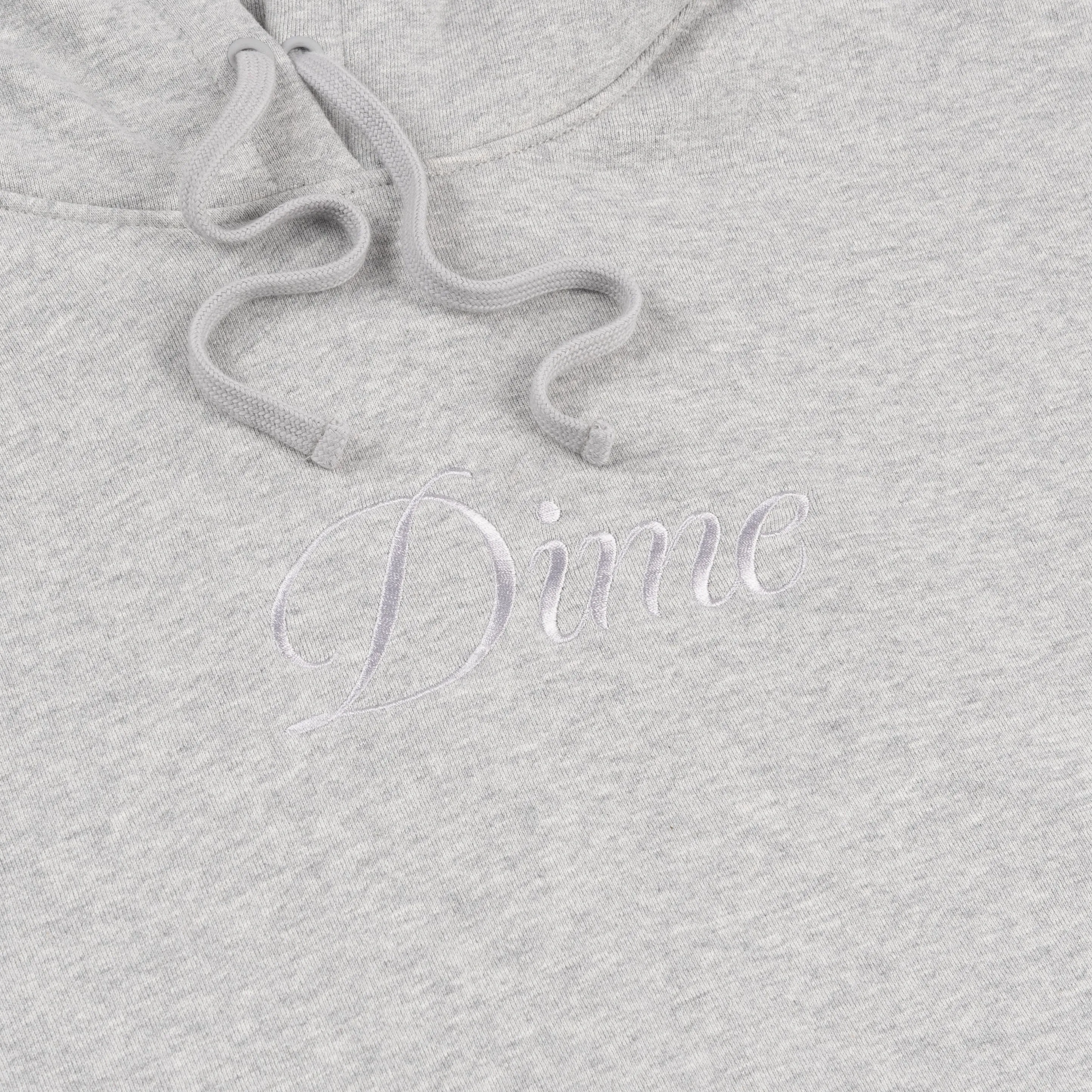 Cursive Logo Pullover, Heather Grey