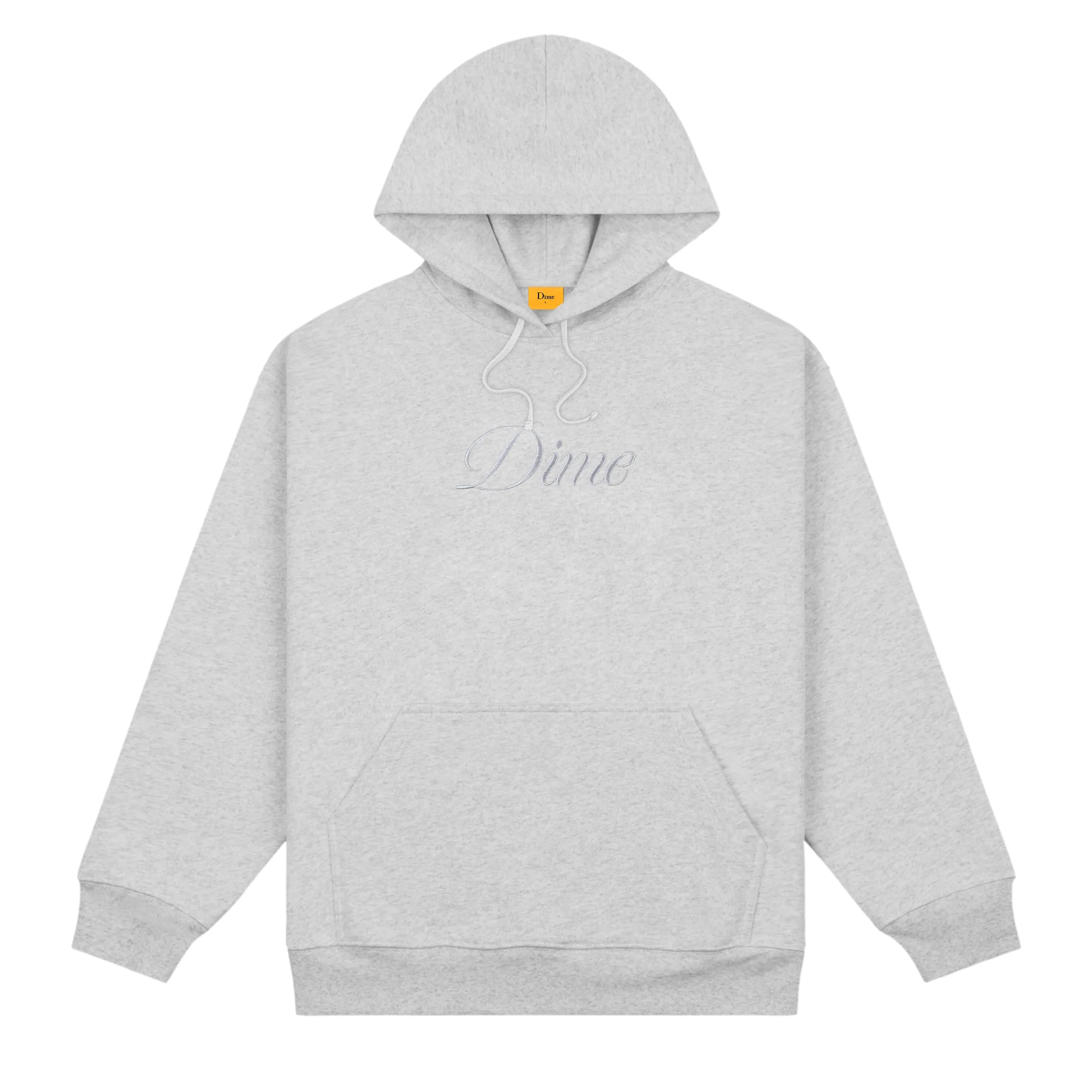 Cursive Logo Pullover, Heather Grey