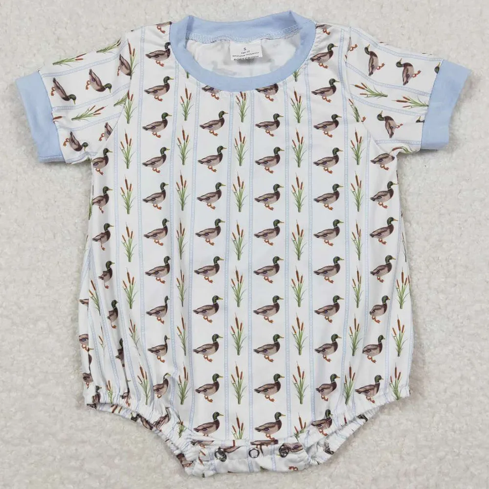 Duck Print Baby Boys Rompers Short Sleeve Rompers Jumpsuits SR1067