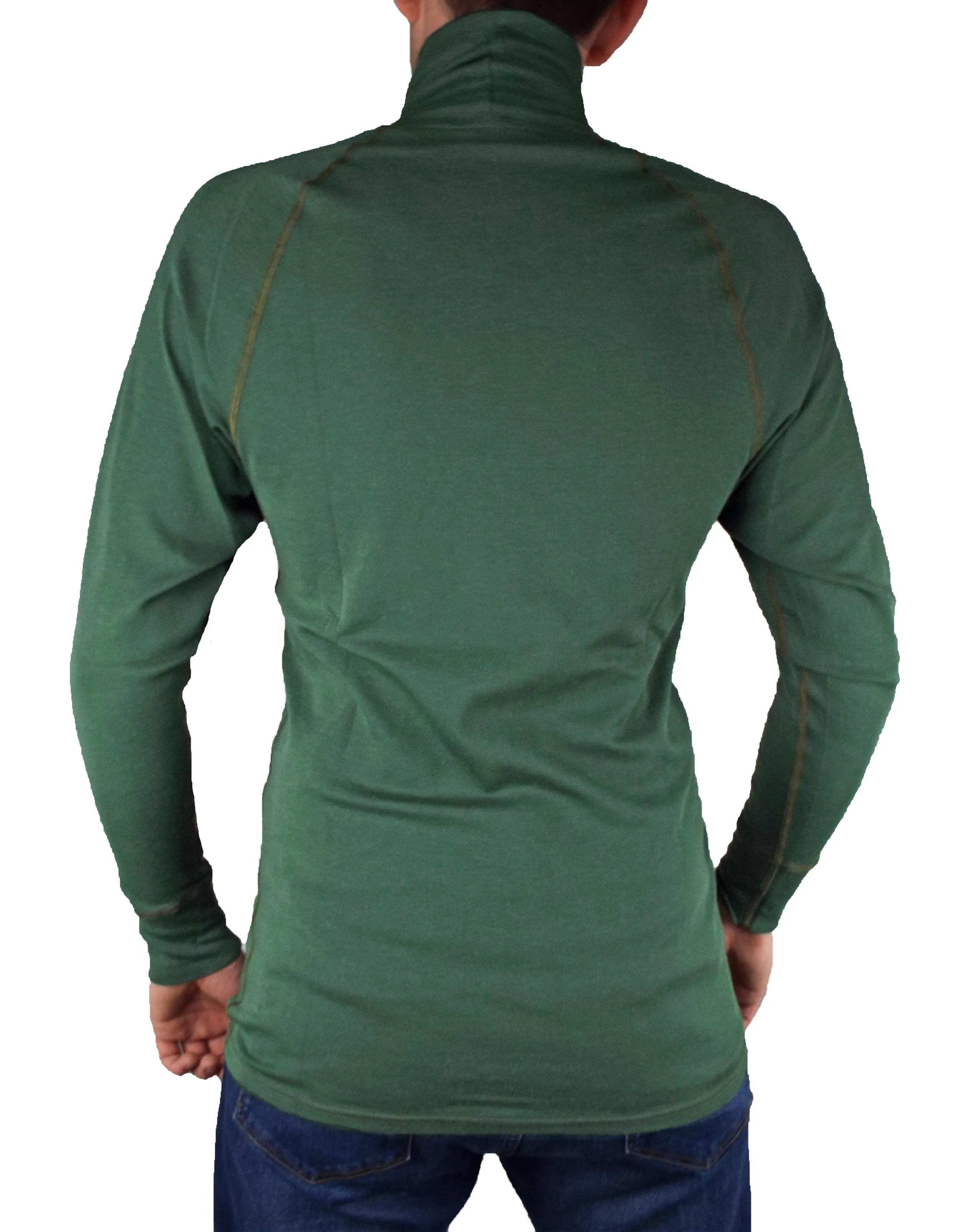 Dutch Military - Green Long-sleeve Thermal Base Layer - Roll-Neck - Grade 1