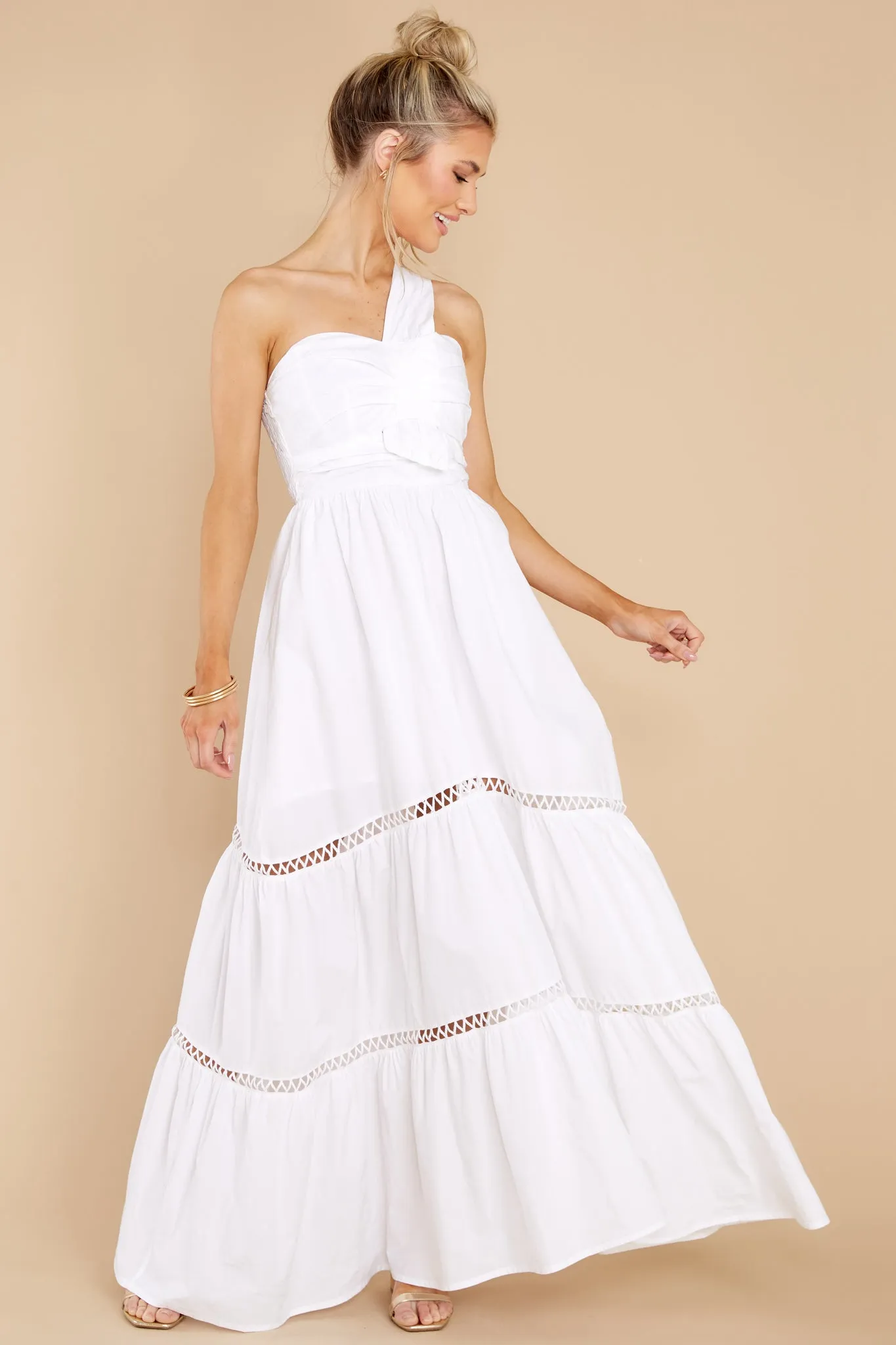 Elle White Maxi Dress