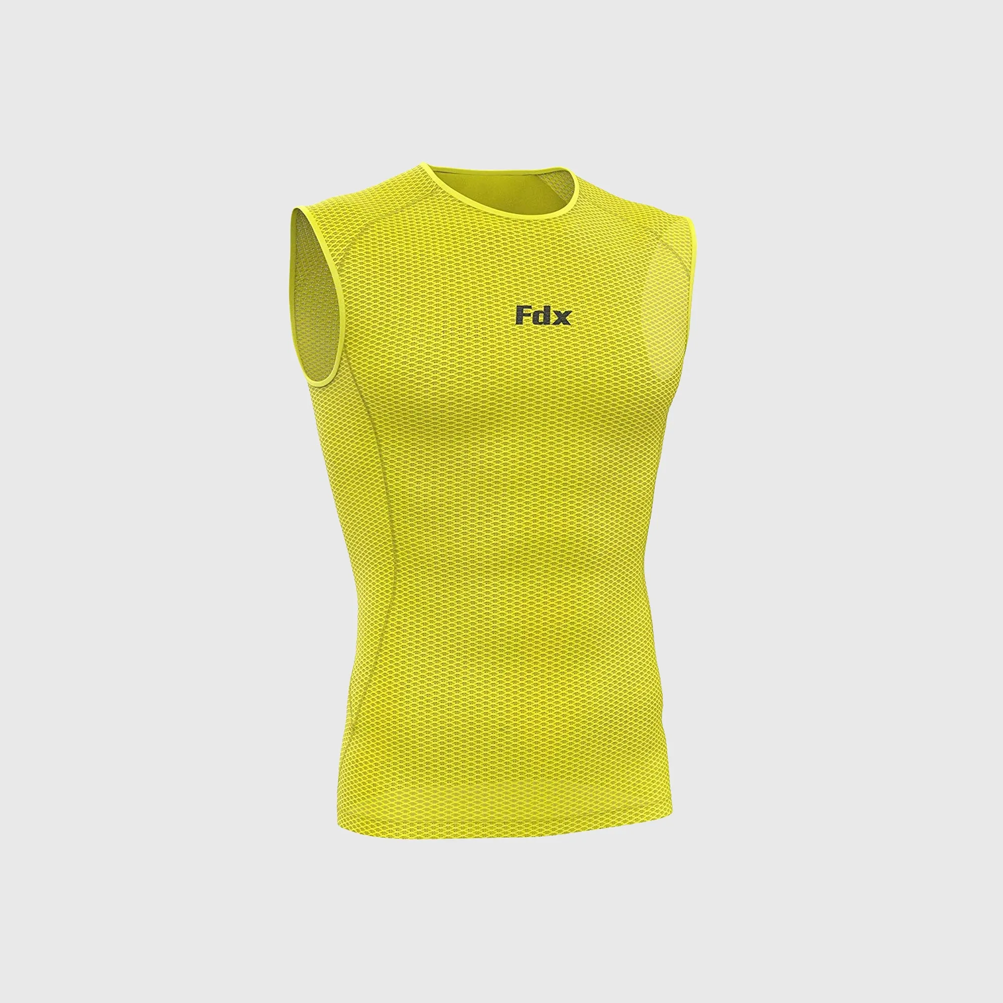 Fdx Aeroform Yellow Men's & Boy's Sleeveless Mesh Summer Cycling Top