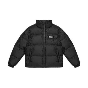 Geedup Play For Keeps Jacquard Puffer Jacket 'Black'