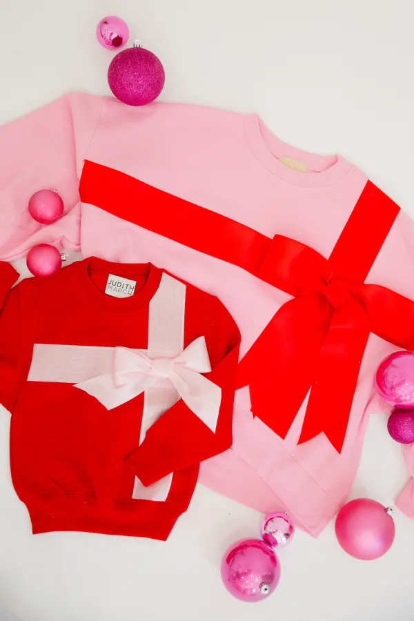 HOLIDAY SEASON PINK PULLOVER