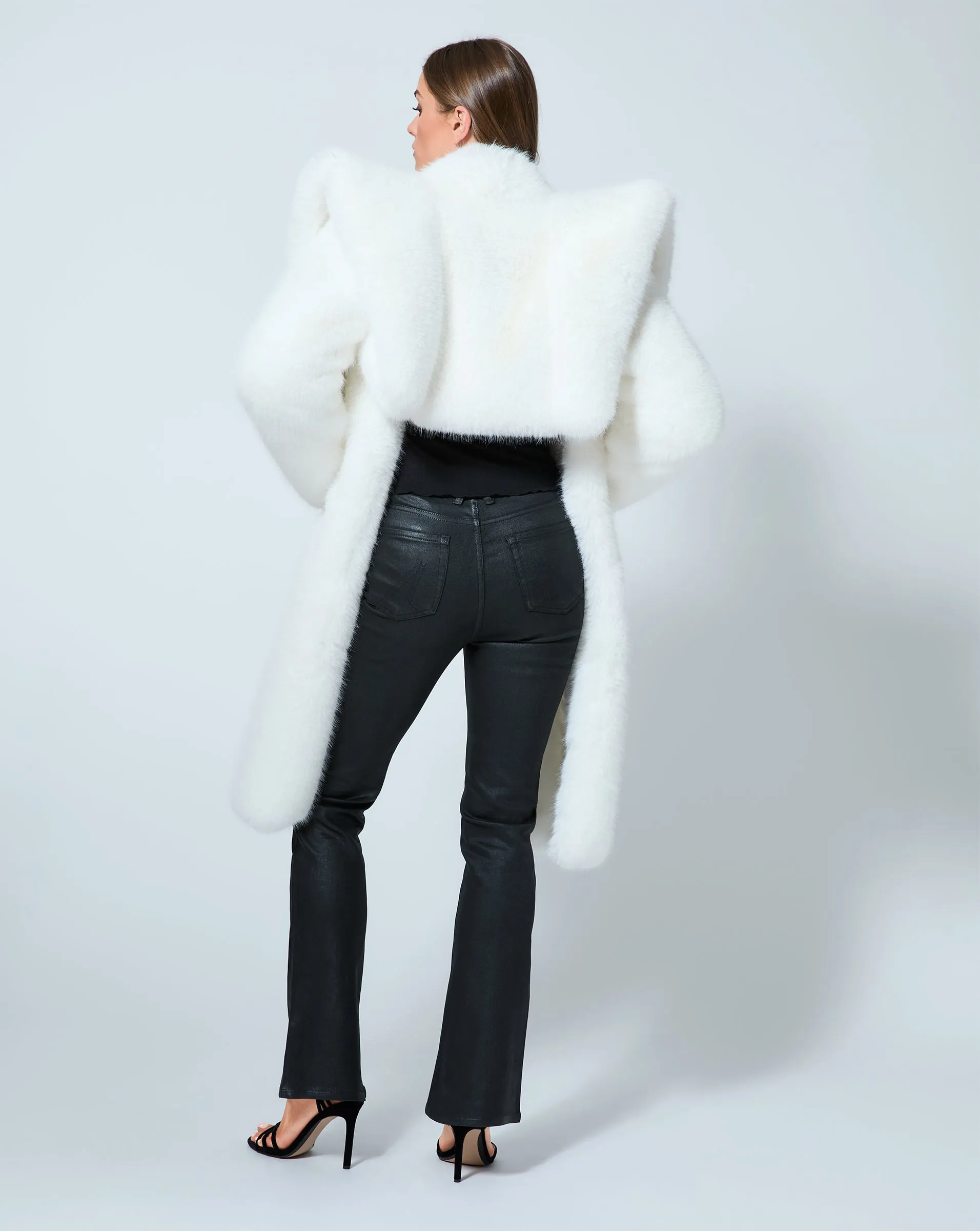 Hourglass Faux Fox Fur Coat