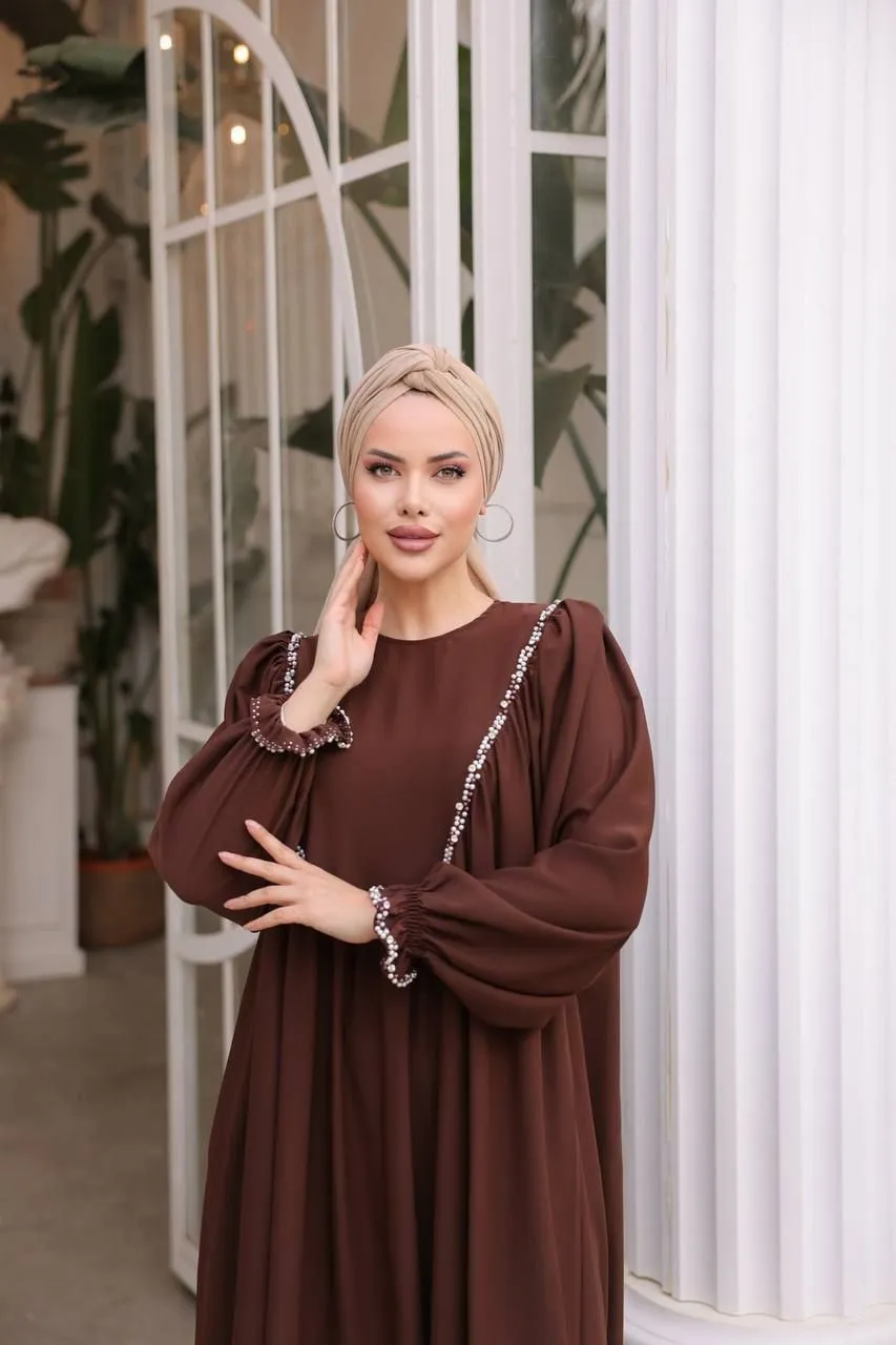 Indulge in timeless elegance with our Long Maxi Dress - Abaya - Available in 13 colors