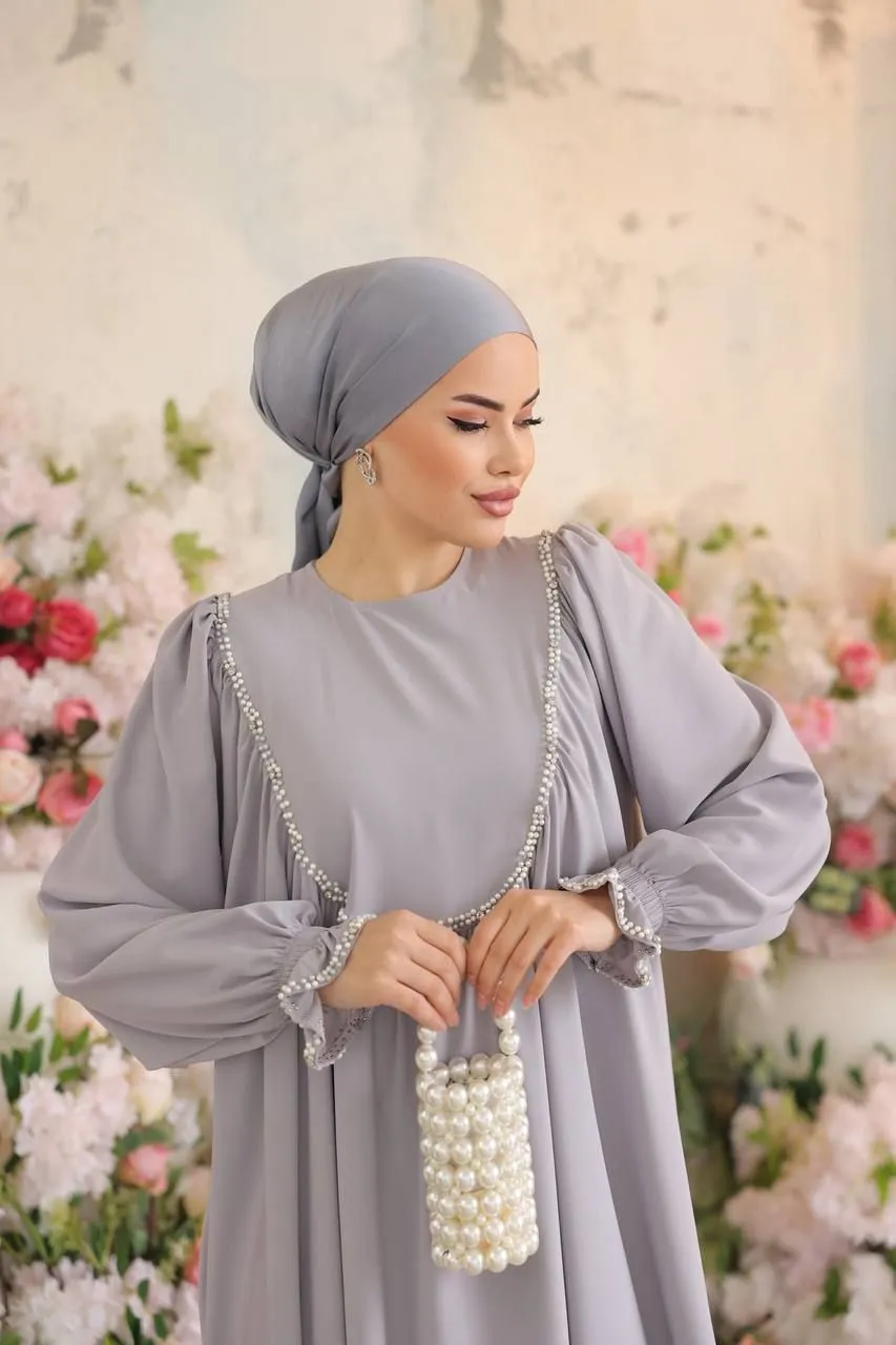 Indulge in timeless elegance with our Long Maxi Dress - Abaya - Available in 13 colors