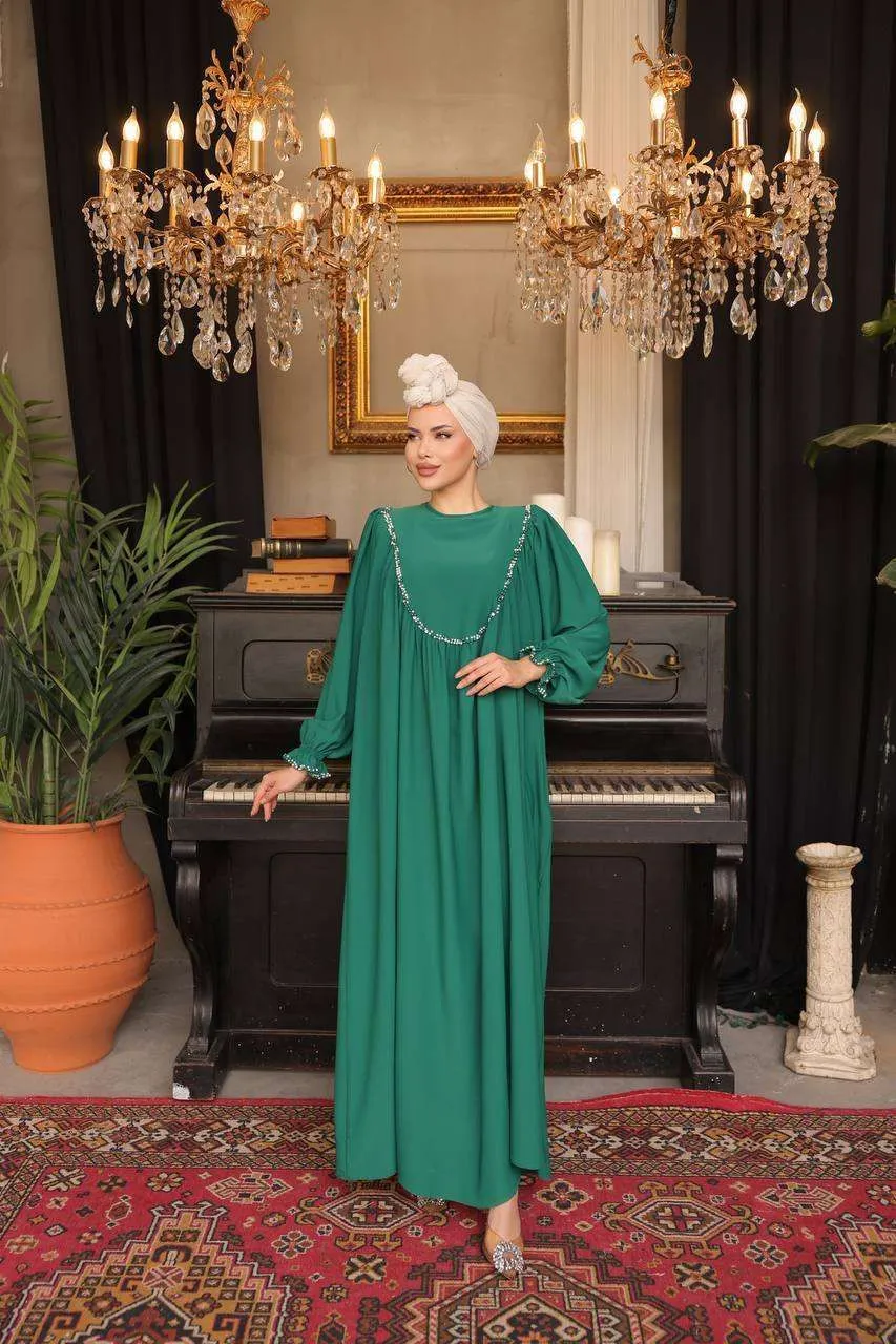 Indulge in timeless elegance with our Long Maxi Dress - Abaya - Available in 13 colors