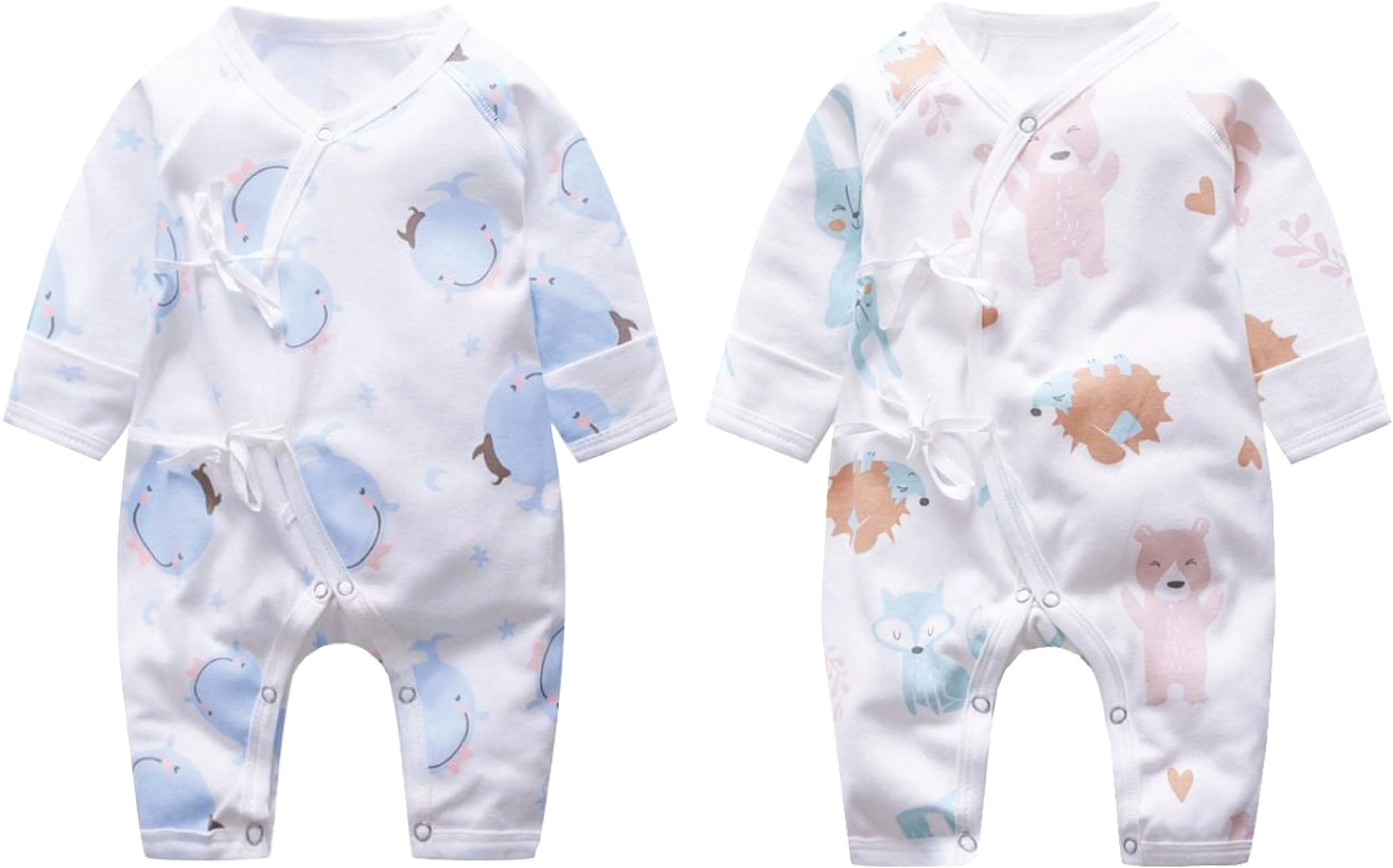 Infant Romper Combo- Teddy & Baby Whale [Jabla Style]