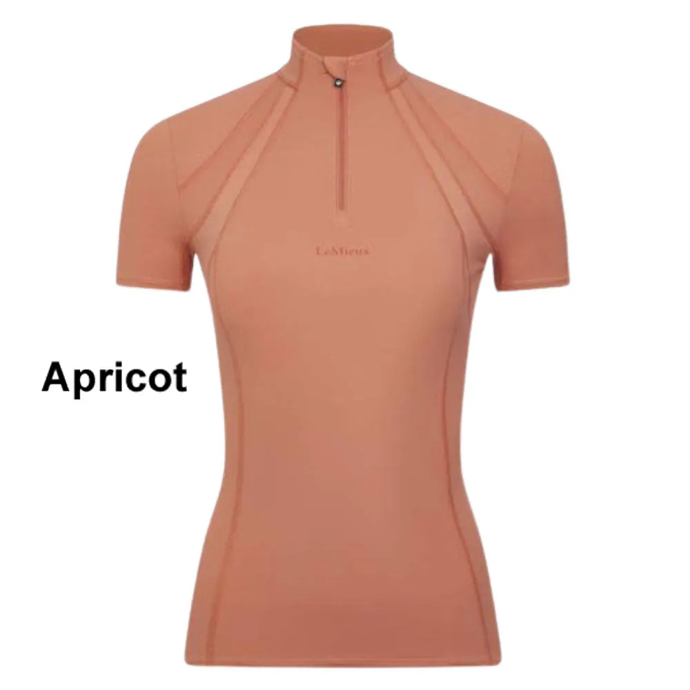 IT04010 LeMieux Ladies Mia Mesh Short Sleeve Base Layer - Apricot