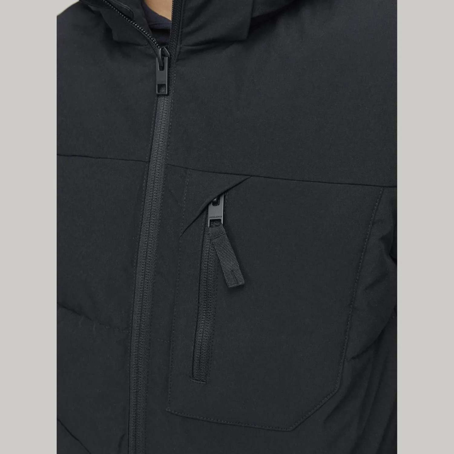 Jack & Jones Junior Black Eotto Puffer Jacket