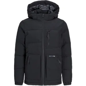 Jack & Jones Junior Black Eotto Puffer Jacket