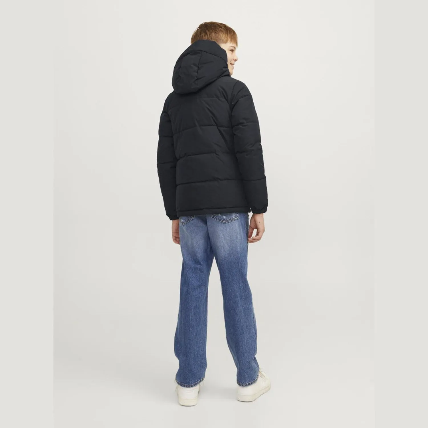 Jack & Jones Junior Black Eotto Puffer Jacket