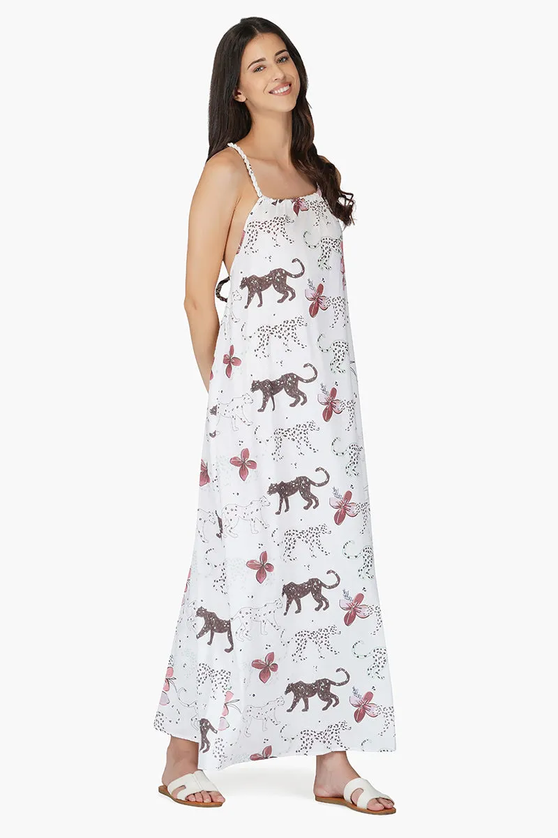 Jaguar Floral Maxi Dress