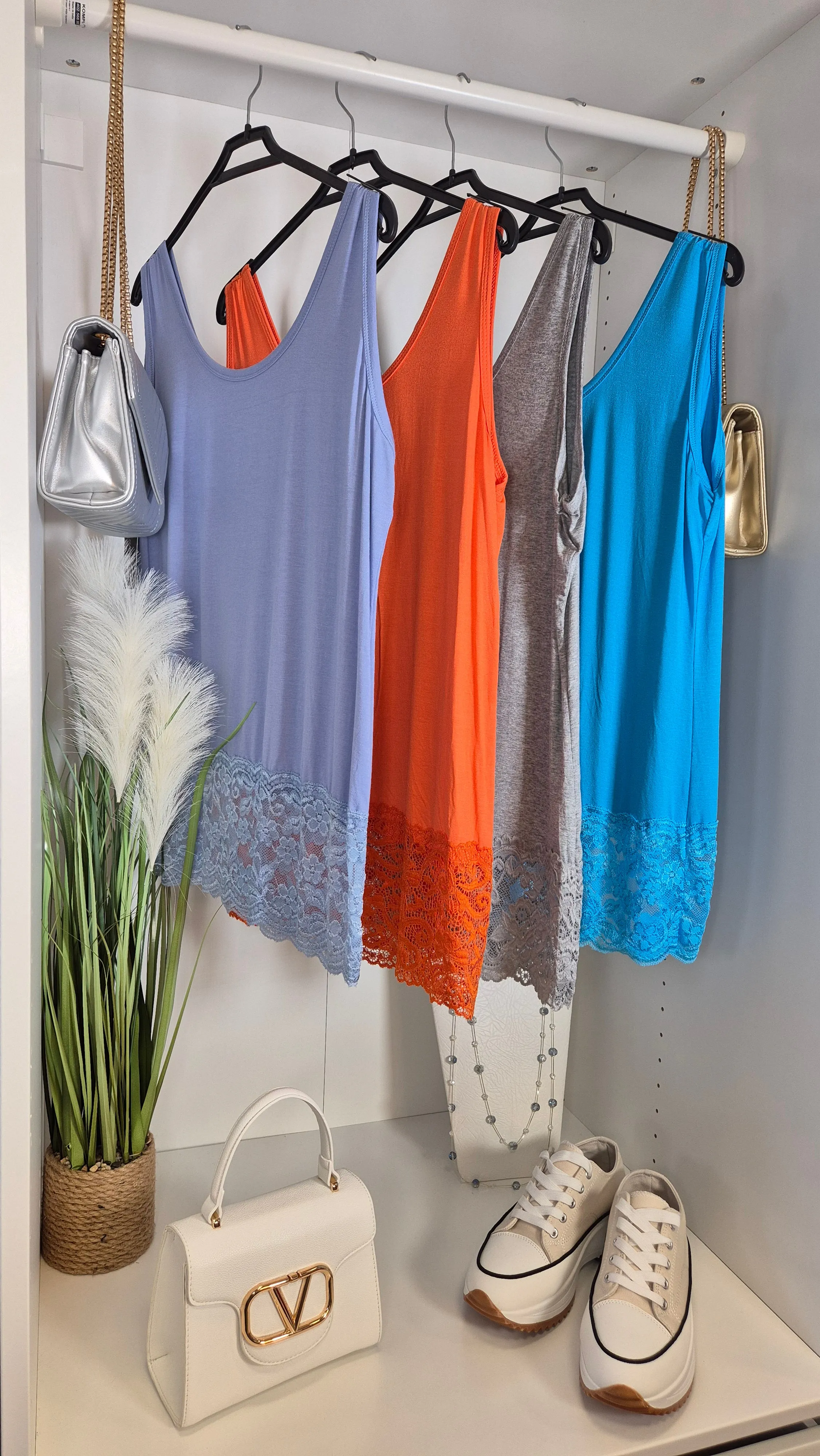 Lace Vest Tops - All Colours (One Size)