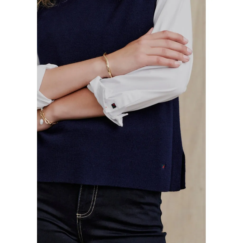 Lera Knit Vest - Dark Navy