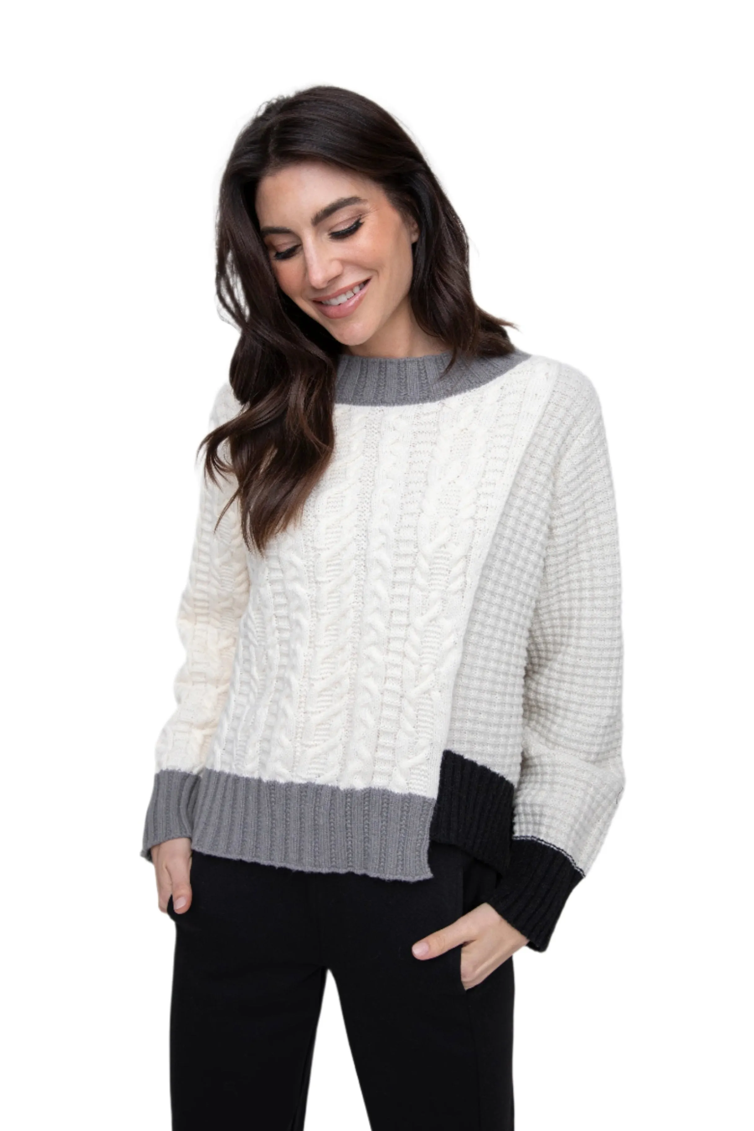 Liv by Habitat Cozy Mixed Stitch Pullover - 450773