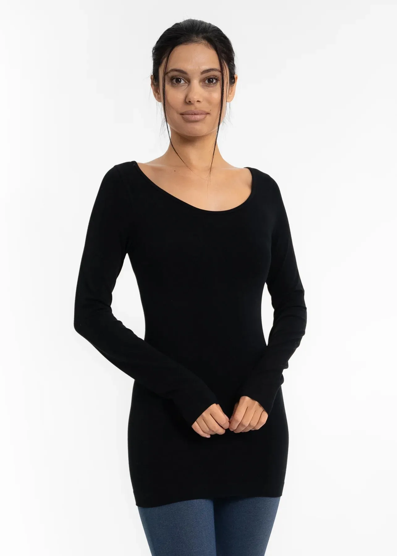 Long Sleeve Round Neck Top