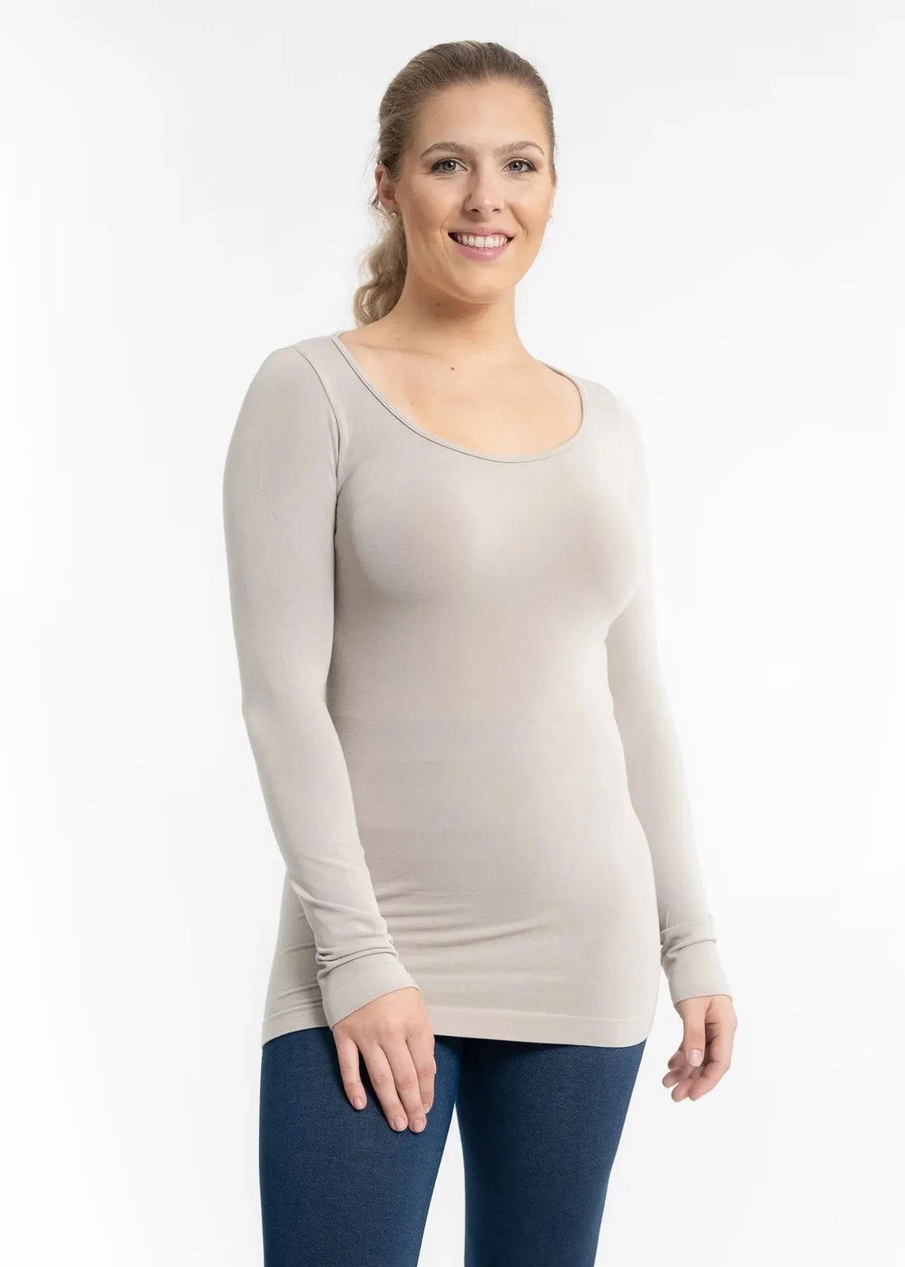 Long Sleeve Round Neck Top