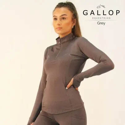 Long Sleeve Zipped Neck Base Layer