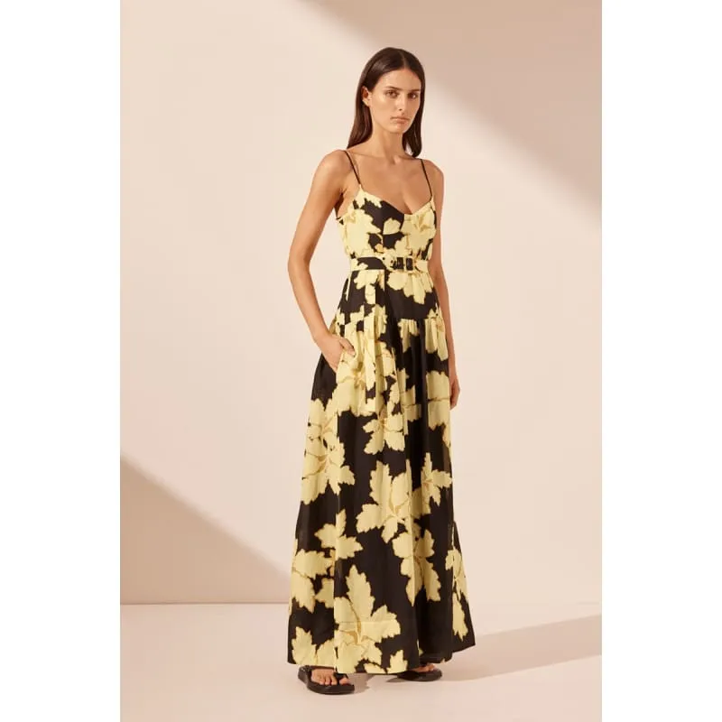 Lucia Panelled Bustier Maxi Dress