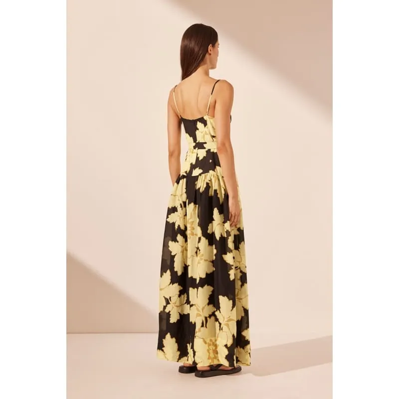 Lucia Panelled Bustier Maxi Dress