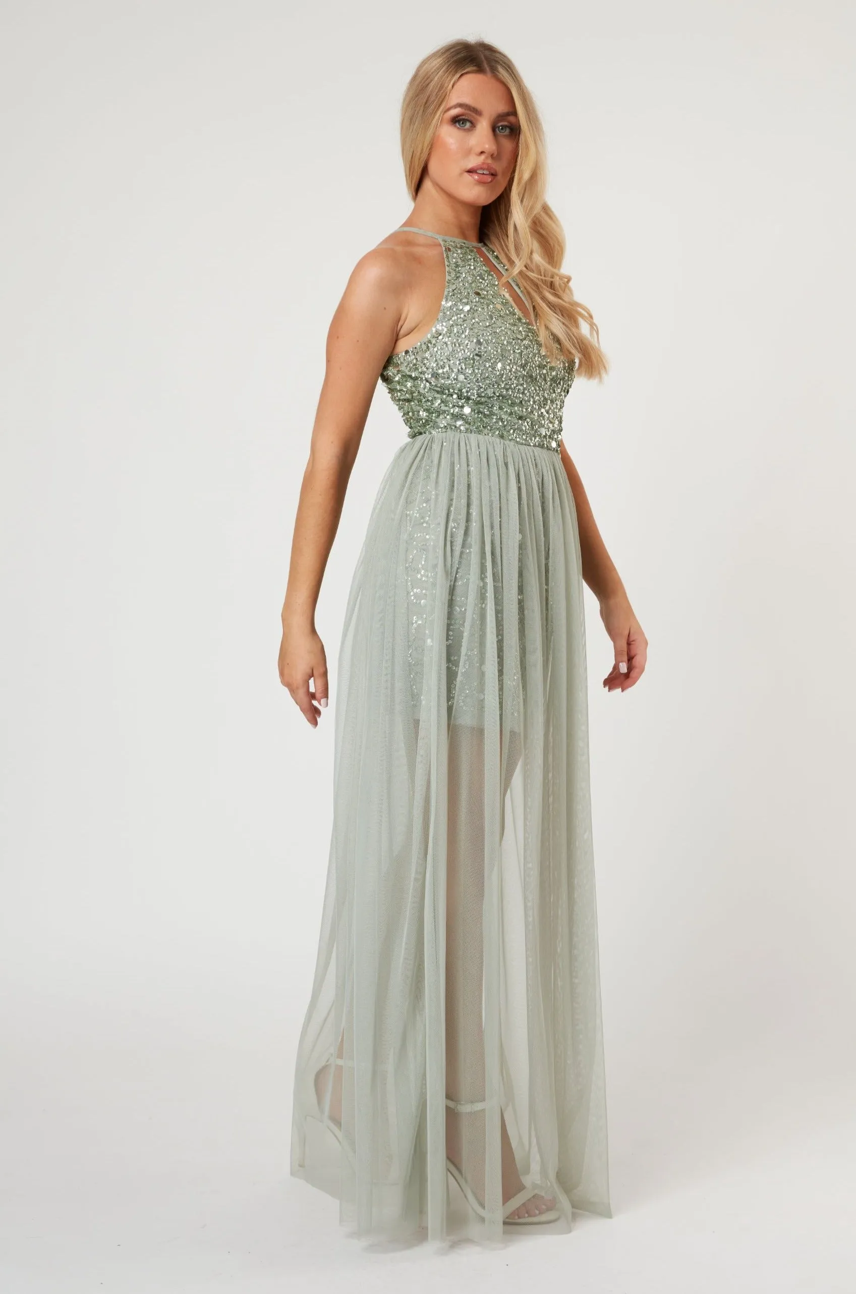 Lulu Sage Bridesmaid Dress