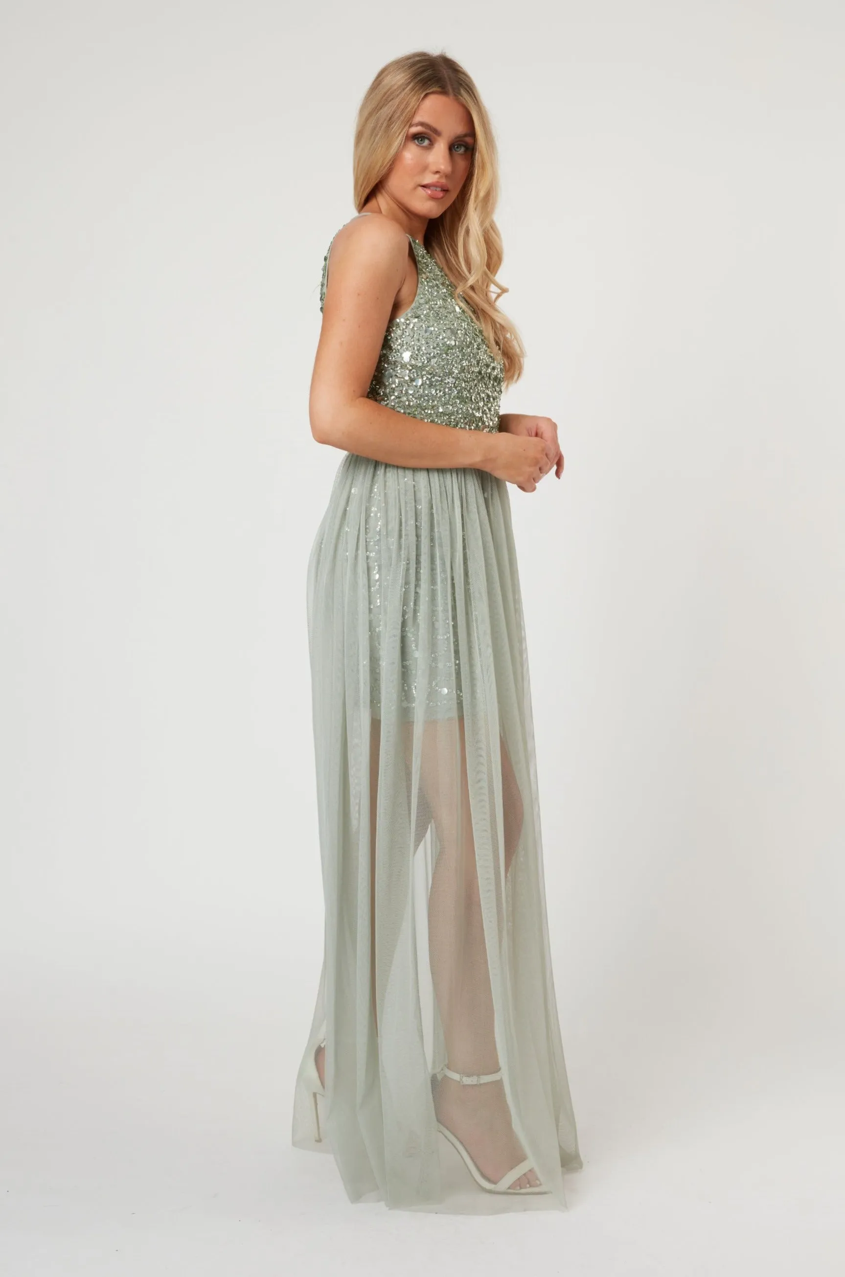 Lulu Sage Bridesmaid Dress