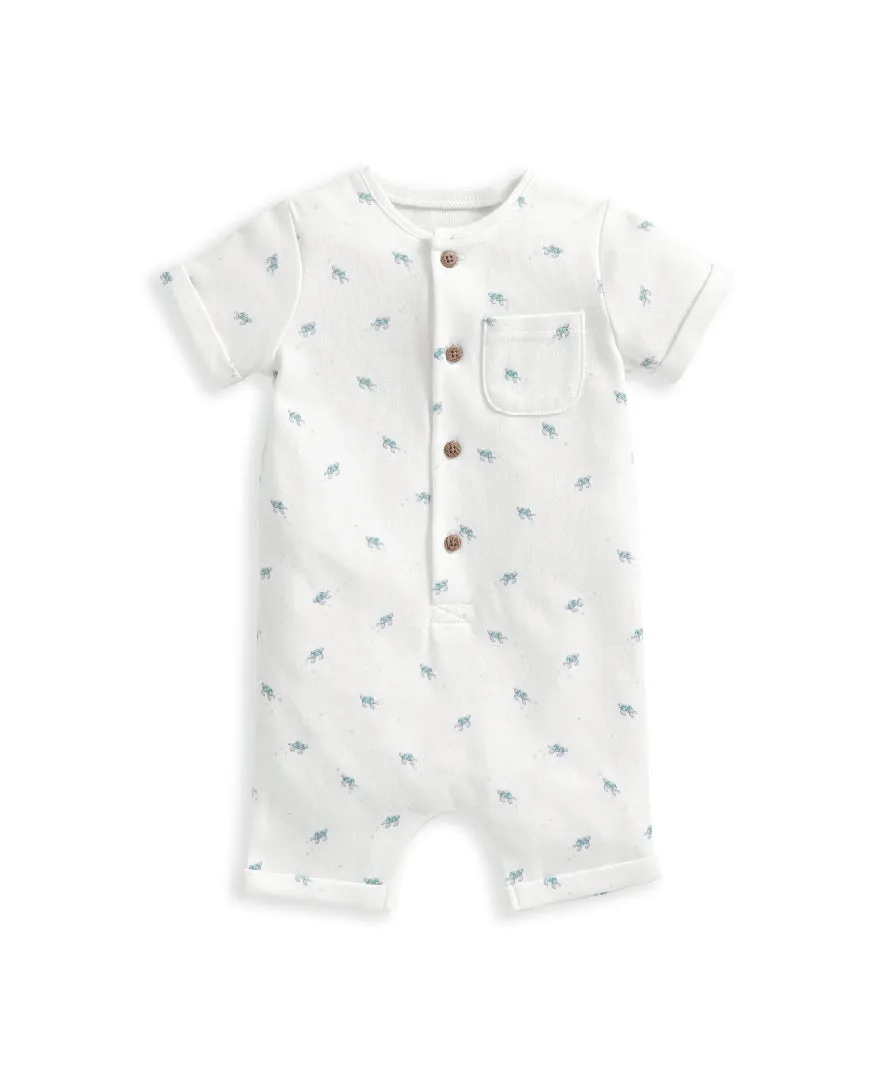 Mamas and Papas Turtle Shortie Romper