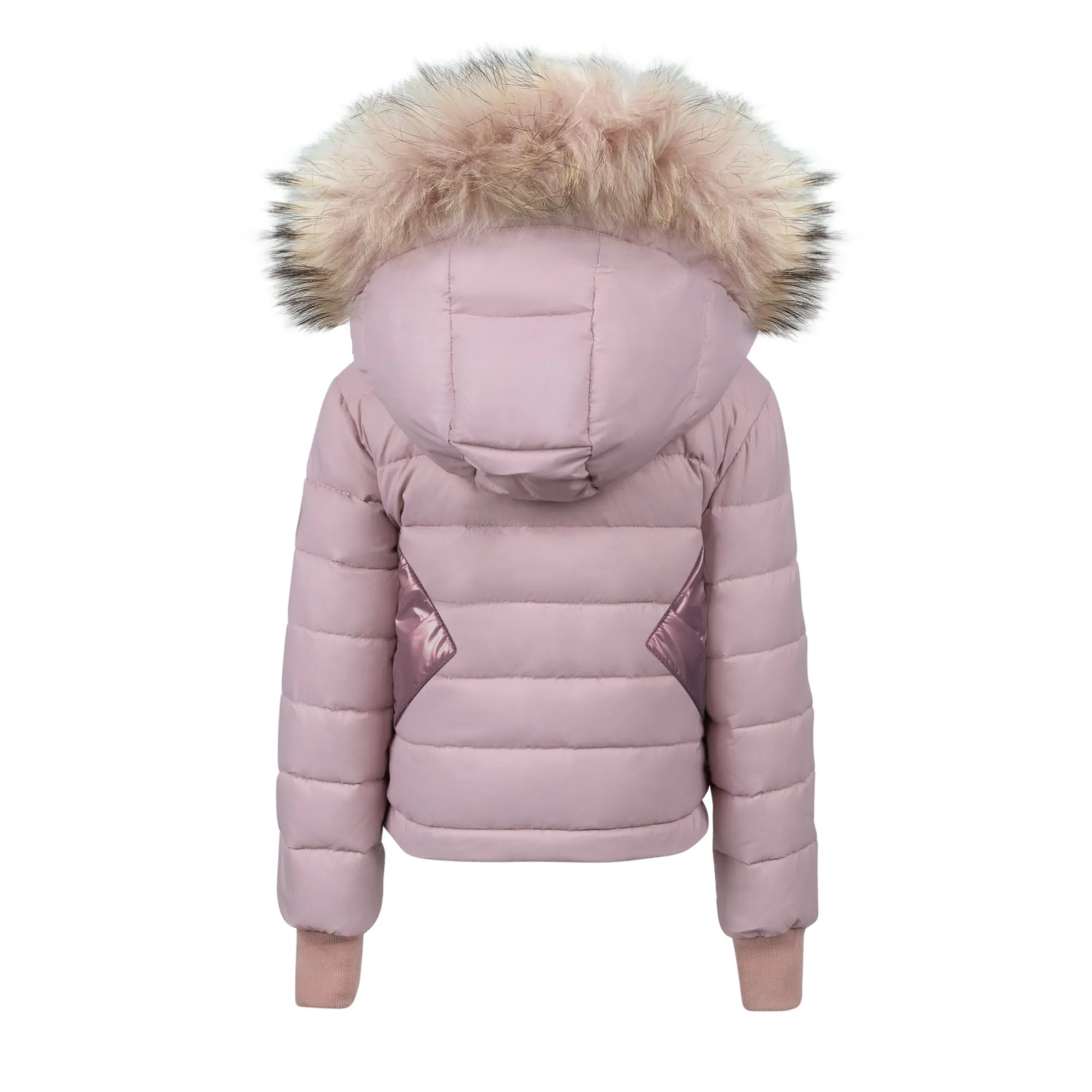 Manteau Jr. Rose Baby Reversible Rabbit Fur Coat